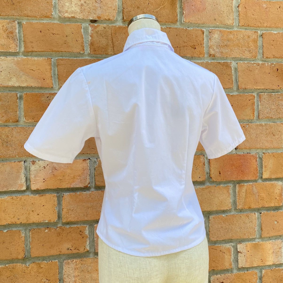 Japanese Brand BODY LINE Y2K Punk White Grace Shirt Size S / US 4 / IT 40 - 5 Thumbnail
