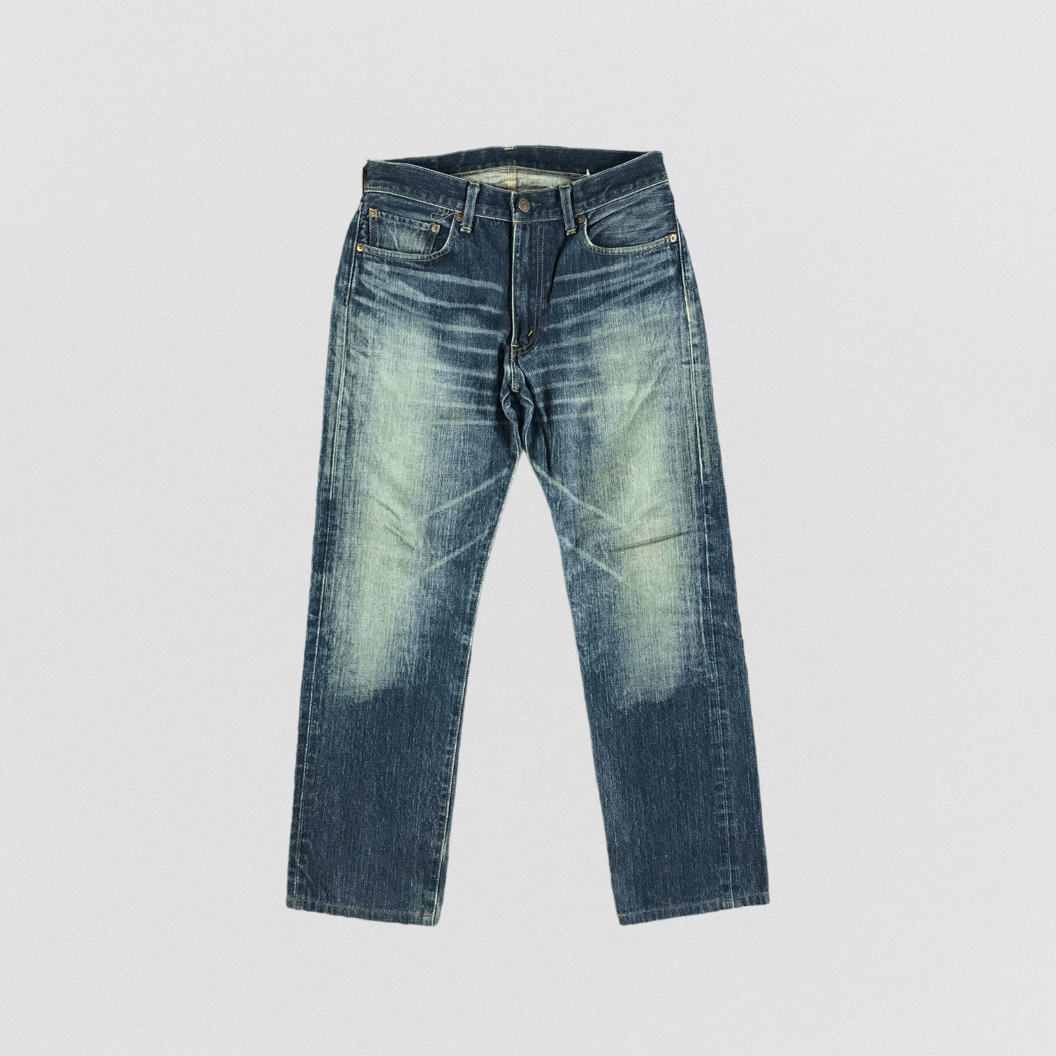 Levi's × Vintage 90s Vintage Blue Wash Levis 505 Red Loop Jeans-JM3259 Size US 31 - 1 Thumbnail