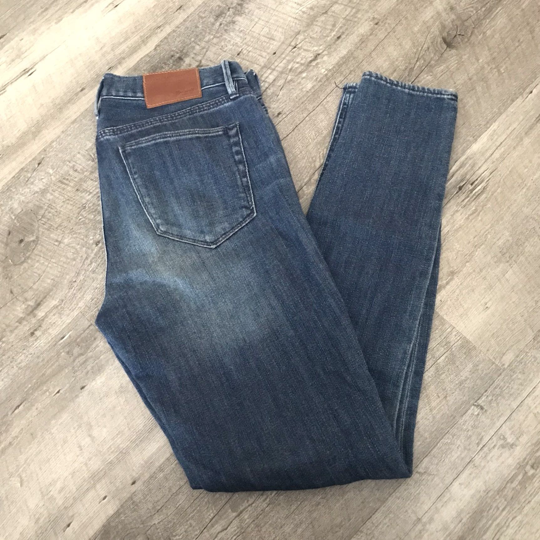 Madewell Madewell Jeans Womens 25 Skinny Ankle Medium Blue Wash Denim Slim Stretch 5-Pocket Modern Womens Jeans Size 42" / US 20 - 5 Thumbnail