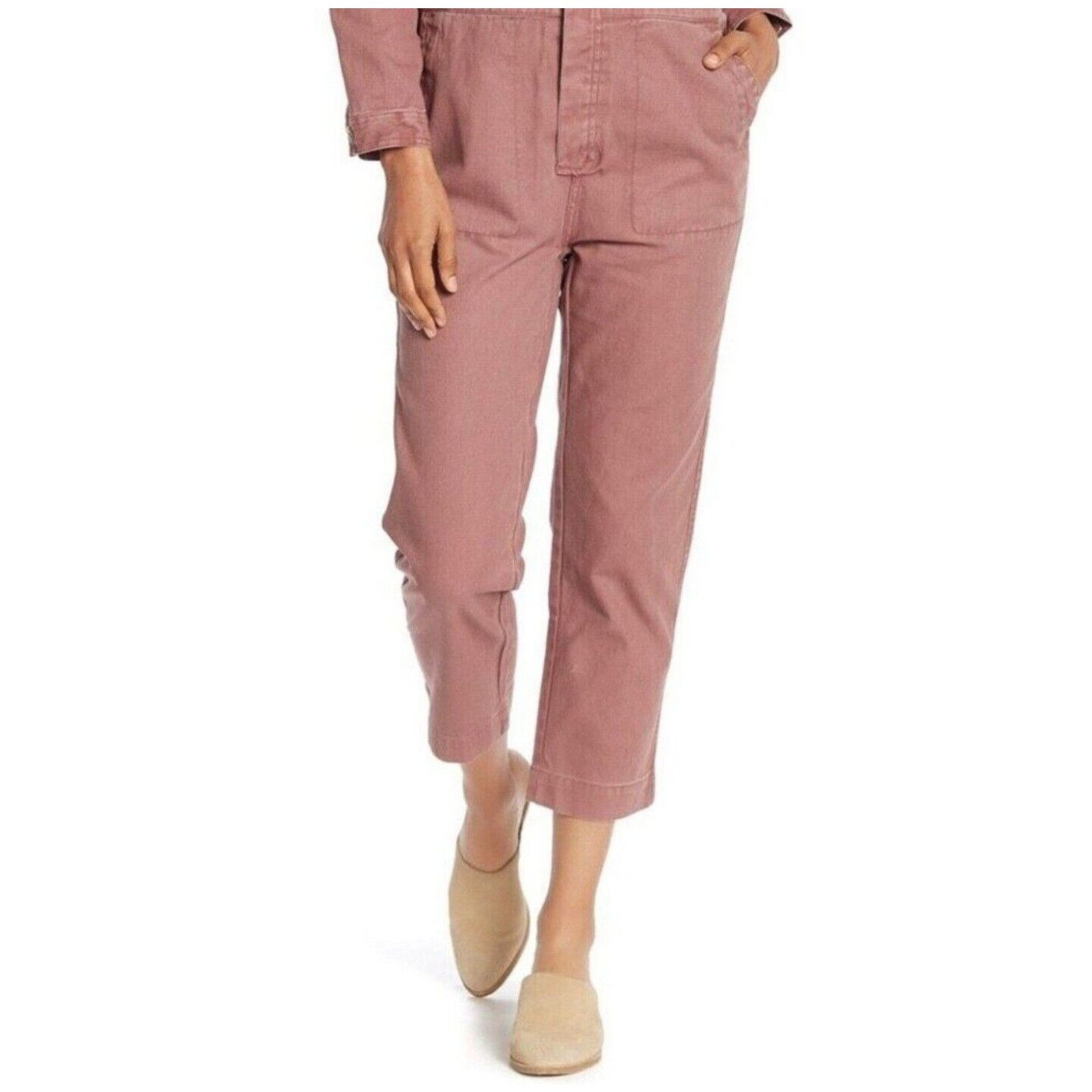 Madewell Madewell Jumpsuit Signature Dried Rosebud Workwear XXS Size 25" / US 0 / IT 36 - 5 Thumbnail
