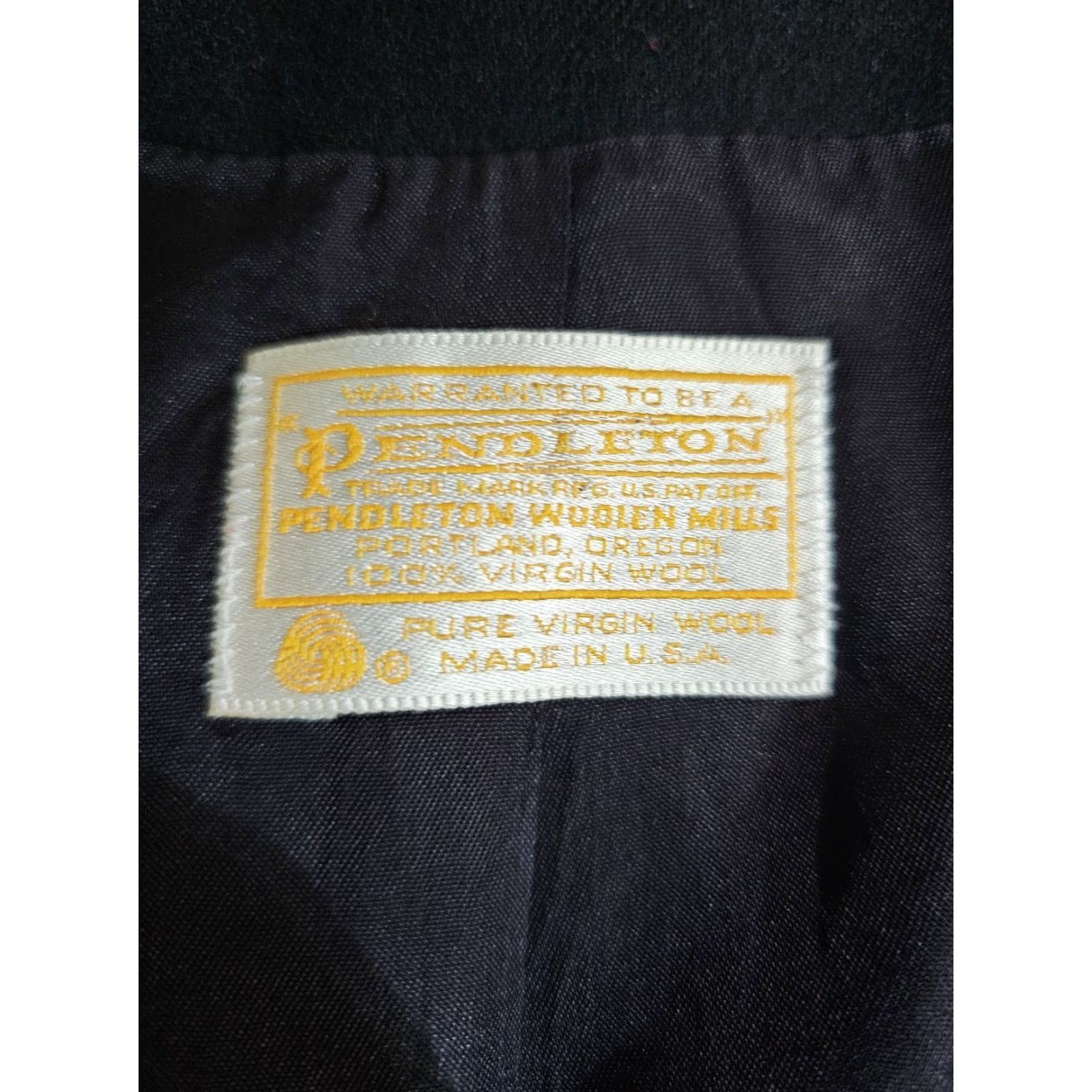 Pendleton VINTAGE Pendleton Blazer Coat Jacket 100% Virgin Wool Womens Size 10 Black Size M / US 6-8 / IT 42-44 - 4 Thumbnail