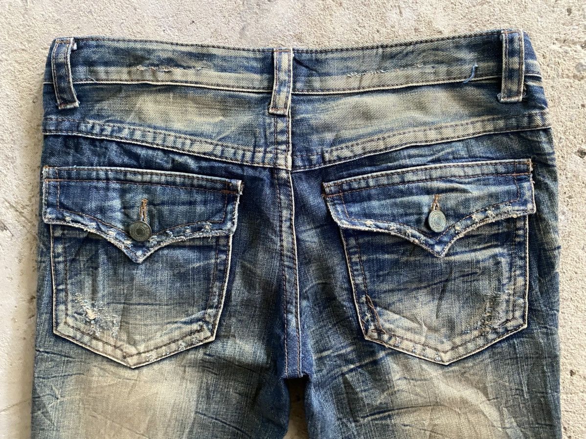 Tornado Mart Agate Label Rusty Whiskers Flare Denim Size US 31 - 9 Thumbnail