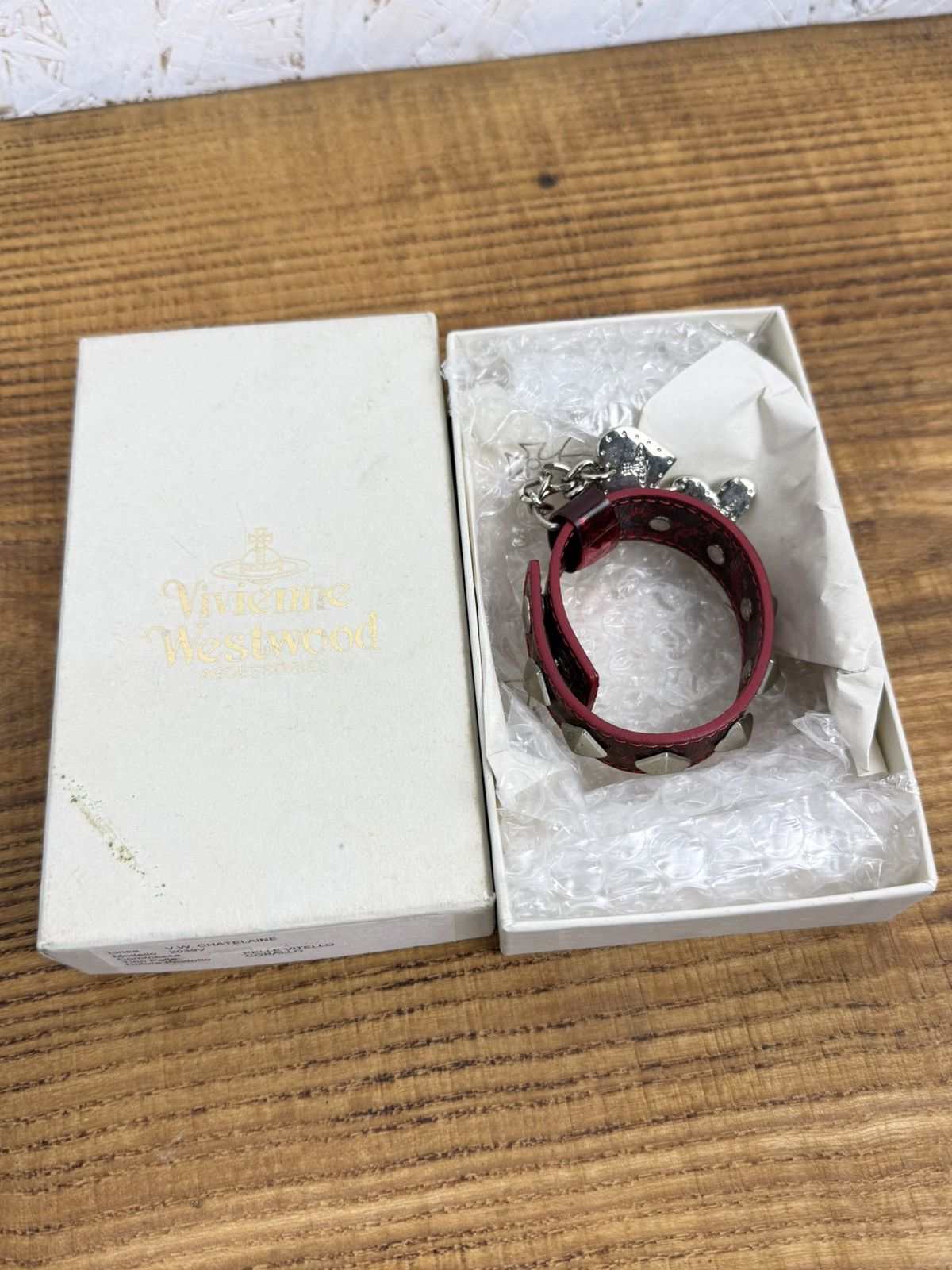 Vivienne Westwood Vivienne Westwood Studded Charm Orb Leather Bracelet SS03 Size ONE SIZE - 7 Thumbnail