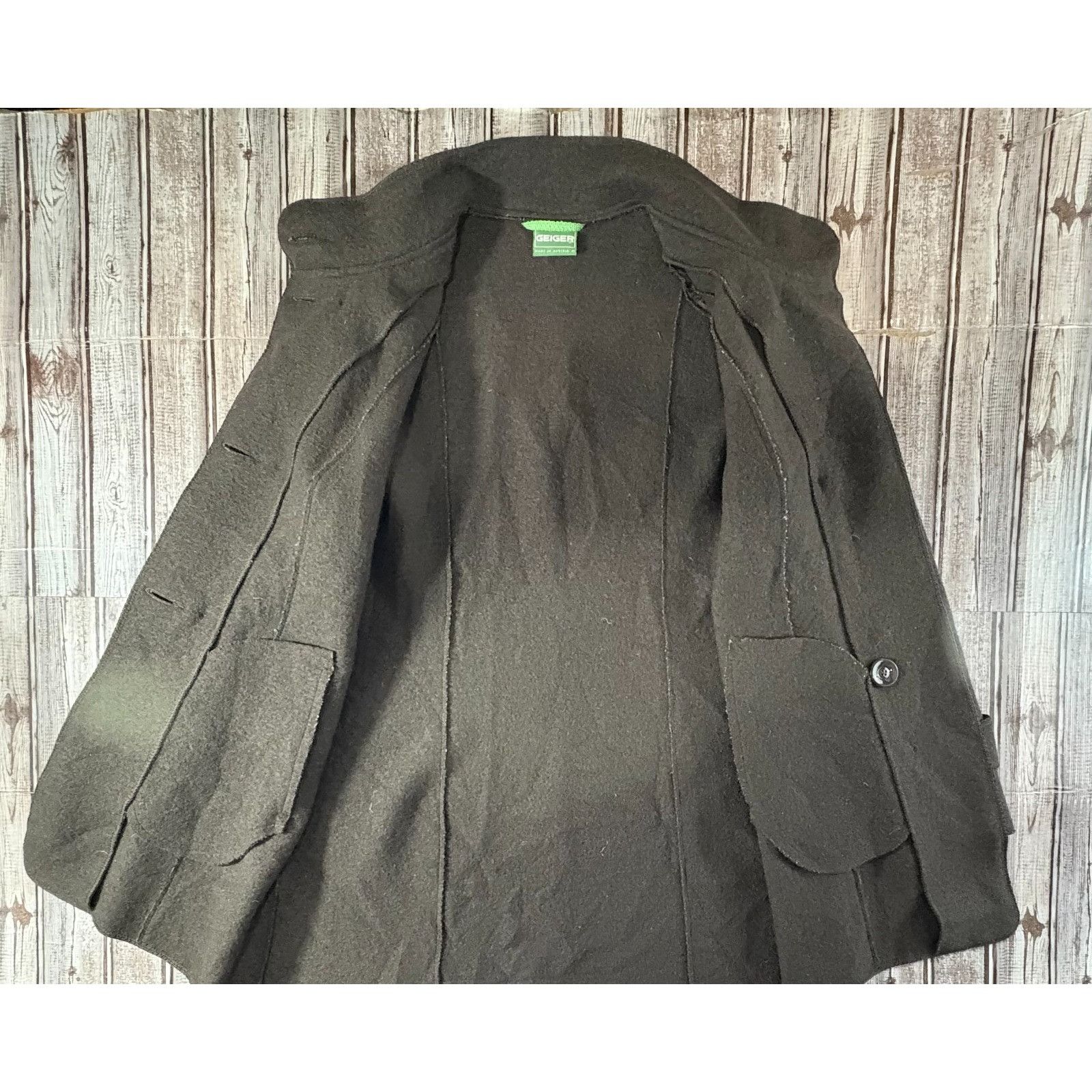 Other Geiger 100% boiled Wool Double Breasted coat sz 40 color Bro Size XL / US 12-14 / IT 48-50 - 5 Thumbnail