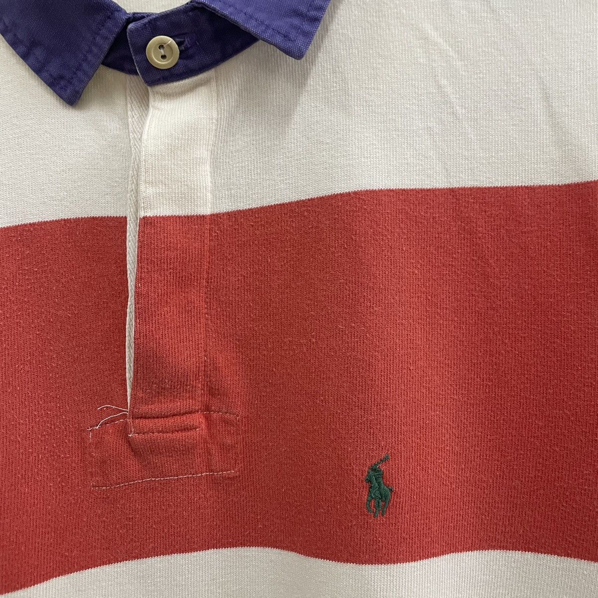 Polo Ralph Lauren × Vintage 🔥Polo Ralph Lauren Small Pony Striped Rugby Polos Shirts Size US L / EU 52-54 / 3 - 5 Thumbnail
