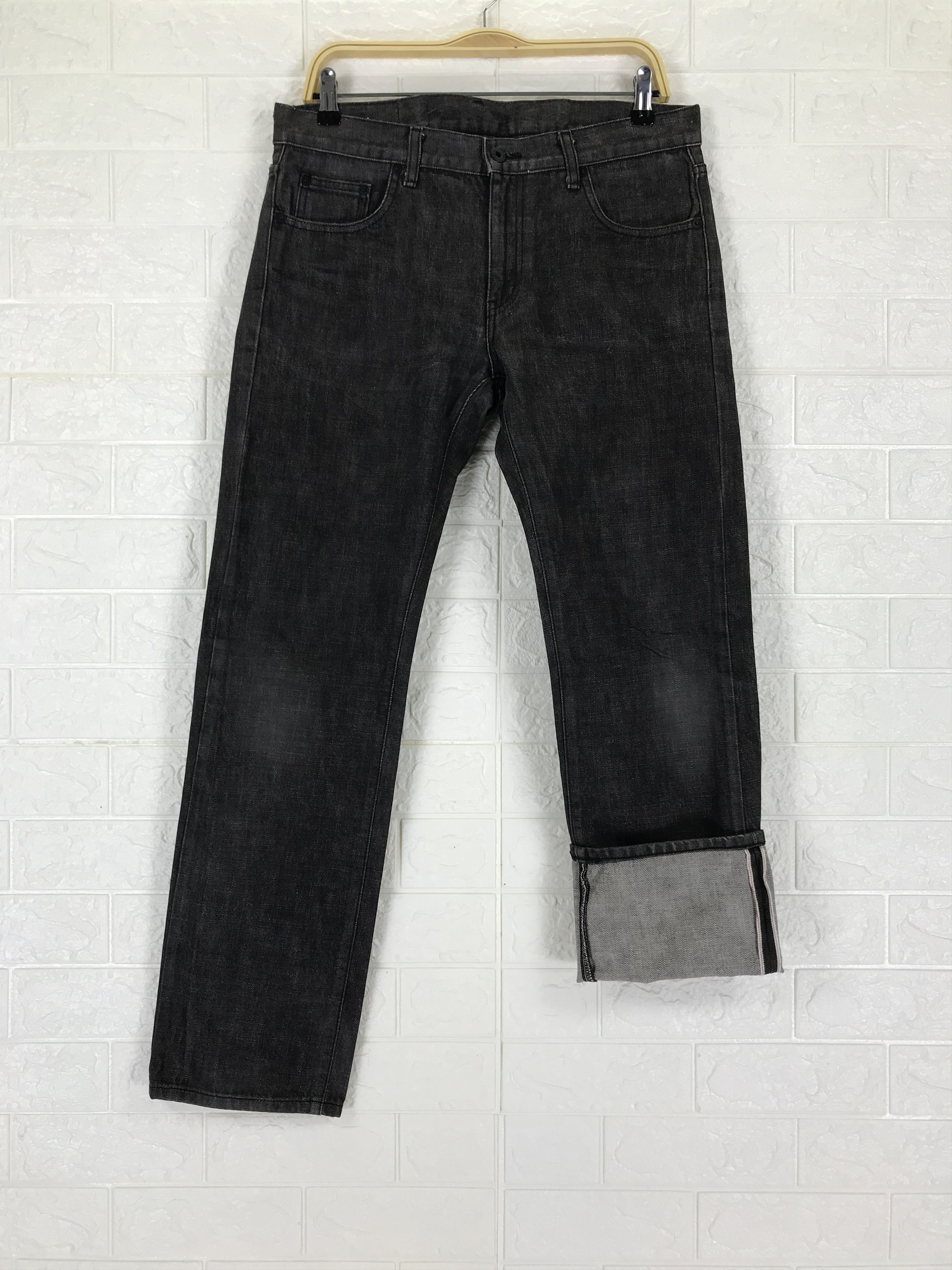 Vintage Neighborhood Faded Black Selvedge Jeans