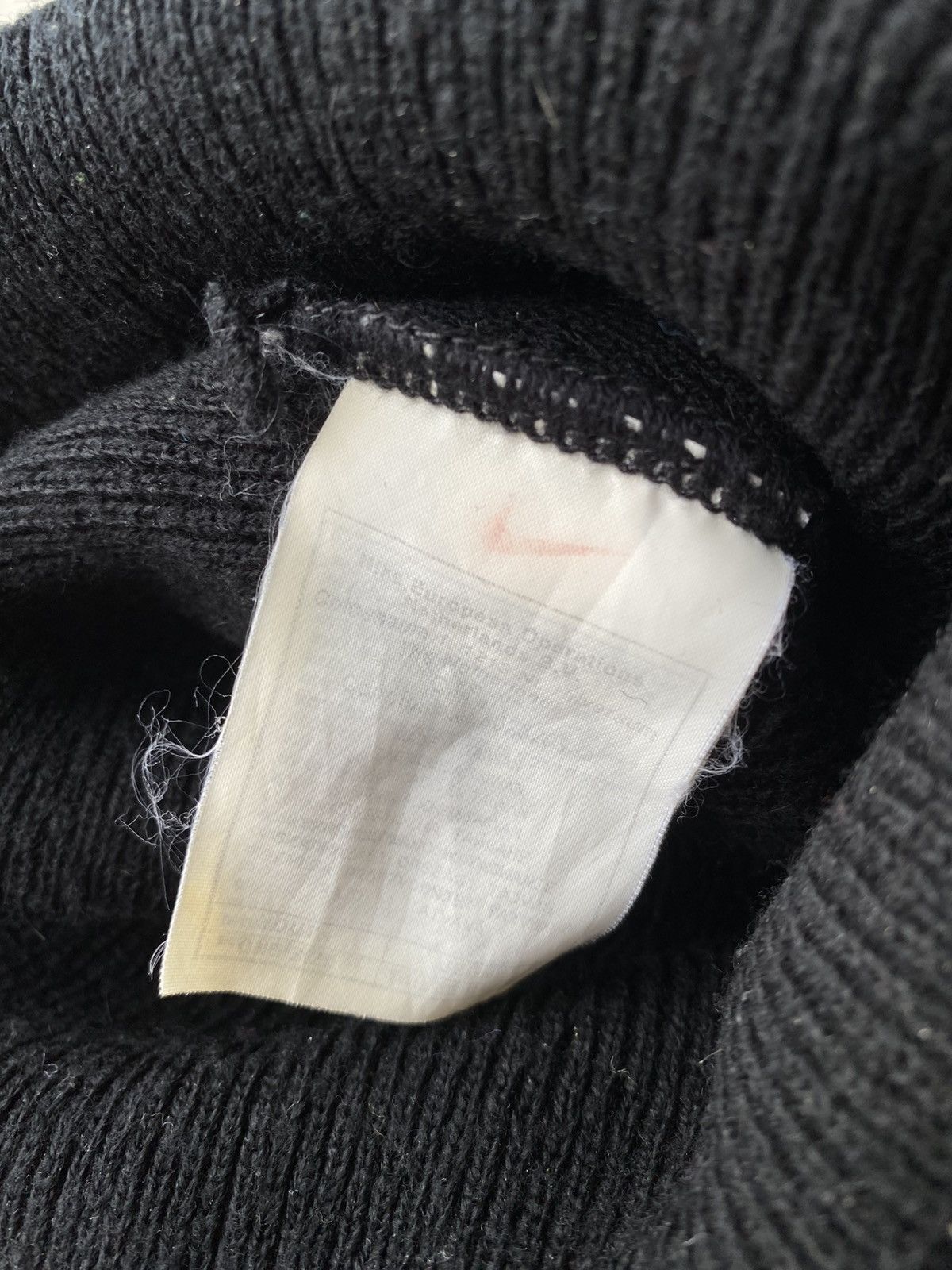 Nike × Vintage Vintage 90s Nike Beanie Swoosh Knit Y2K Size ONE SIZE - 4 Thumbnail