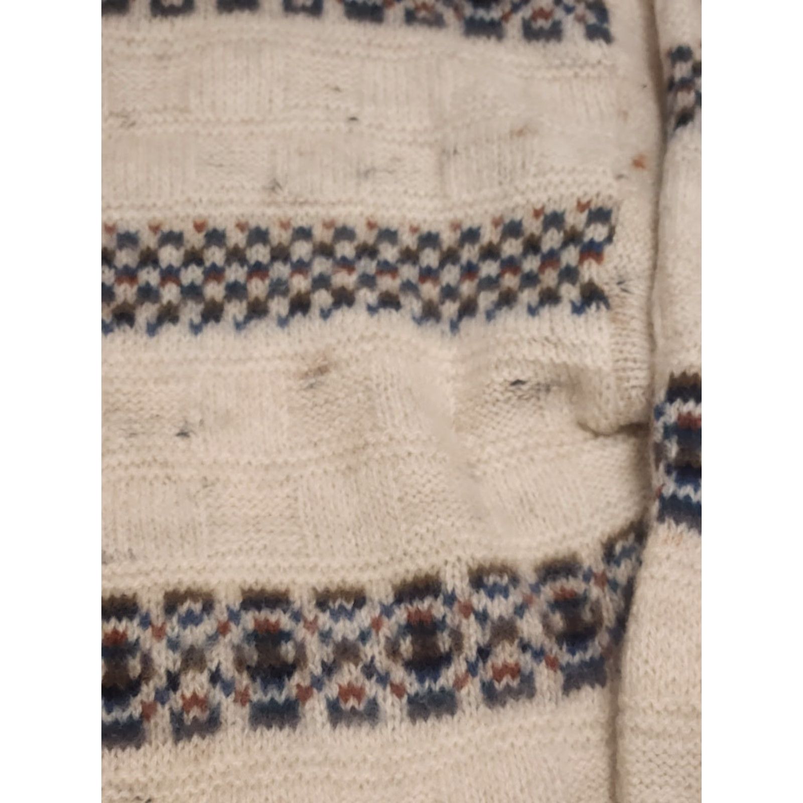 Pendleton VINTAGE Pendleton Sweater Knit Wool Beige Crewneck 90s Large Men Pullover Long Sleeve Size US L / EU 52-54 / 3 - 2 Thumbnail