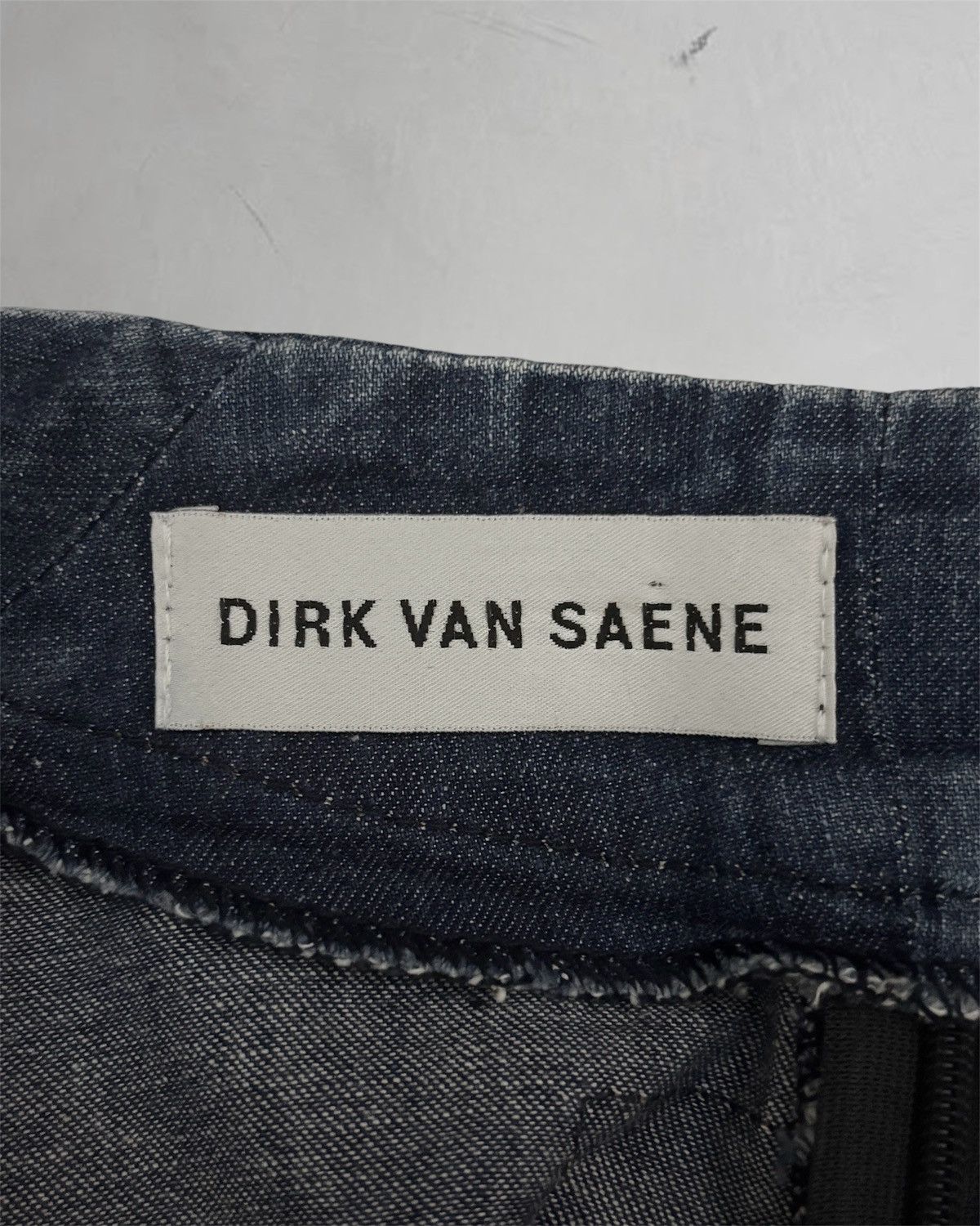 Dirk Van Saene Aw1999 Trompe L’oeil Denim Top Size S / US 4 / IT 40 - 14 Thumbnail