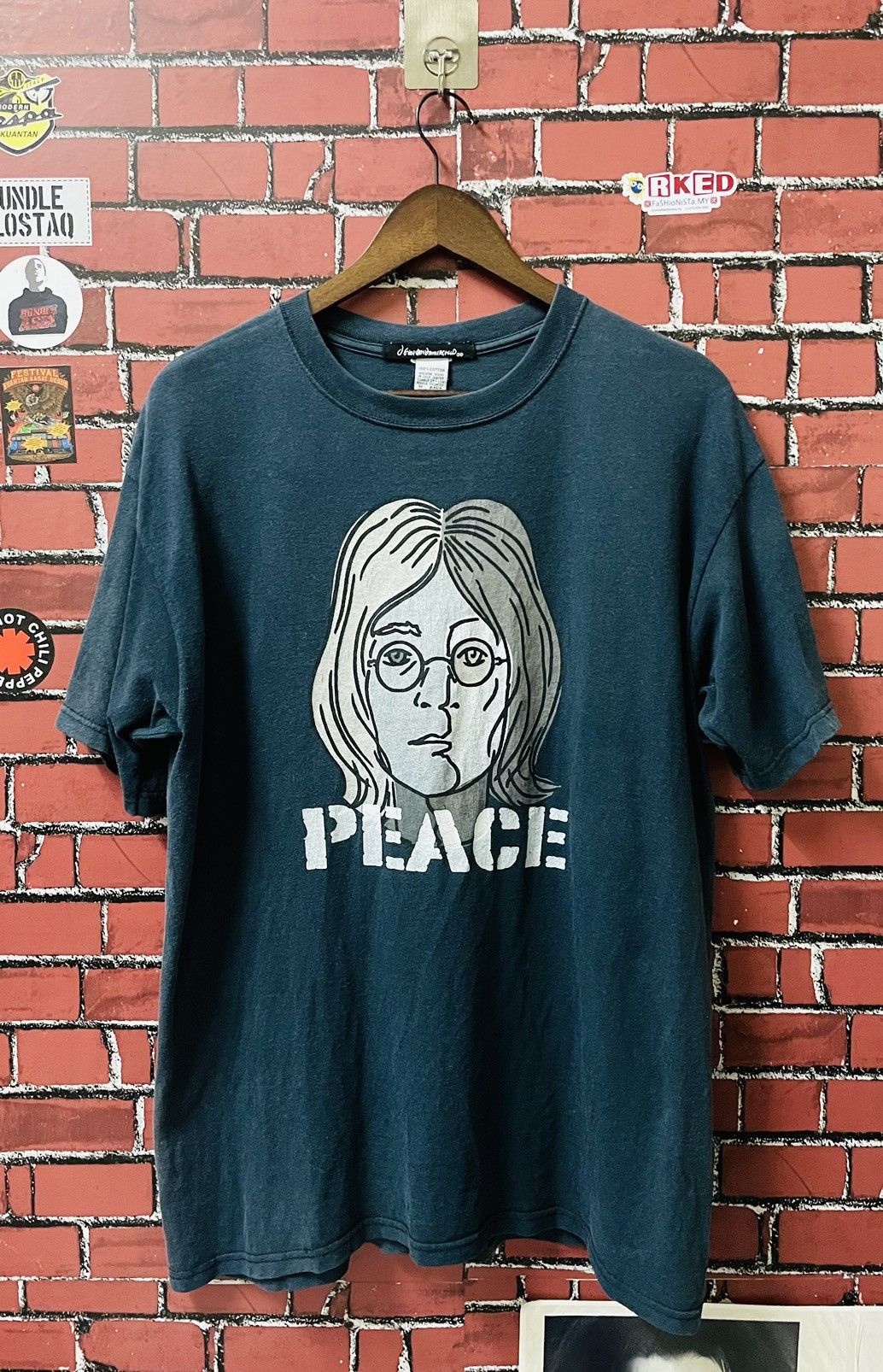 Band Tees × Vintage Vintage JOHN LENNON Size US L / EU 52-54 / 3 - 1 Thumbnail