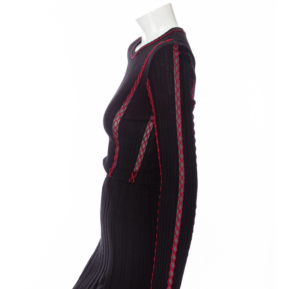 Versace Versace Bodycon Long Sleeve Knit Dress Size L / US 10 / IT 46 - 6 Thumbnail