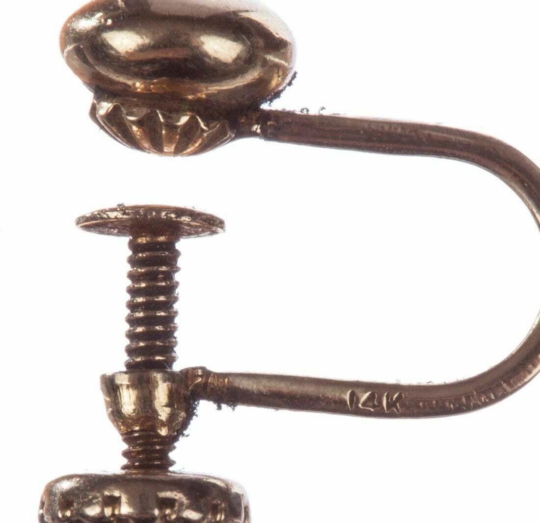 Designer 14 kt Gold Ball Bead Earrings Size ONE SIZE - 4 Thumbnail