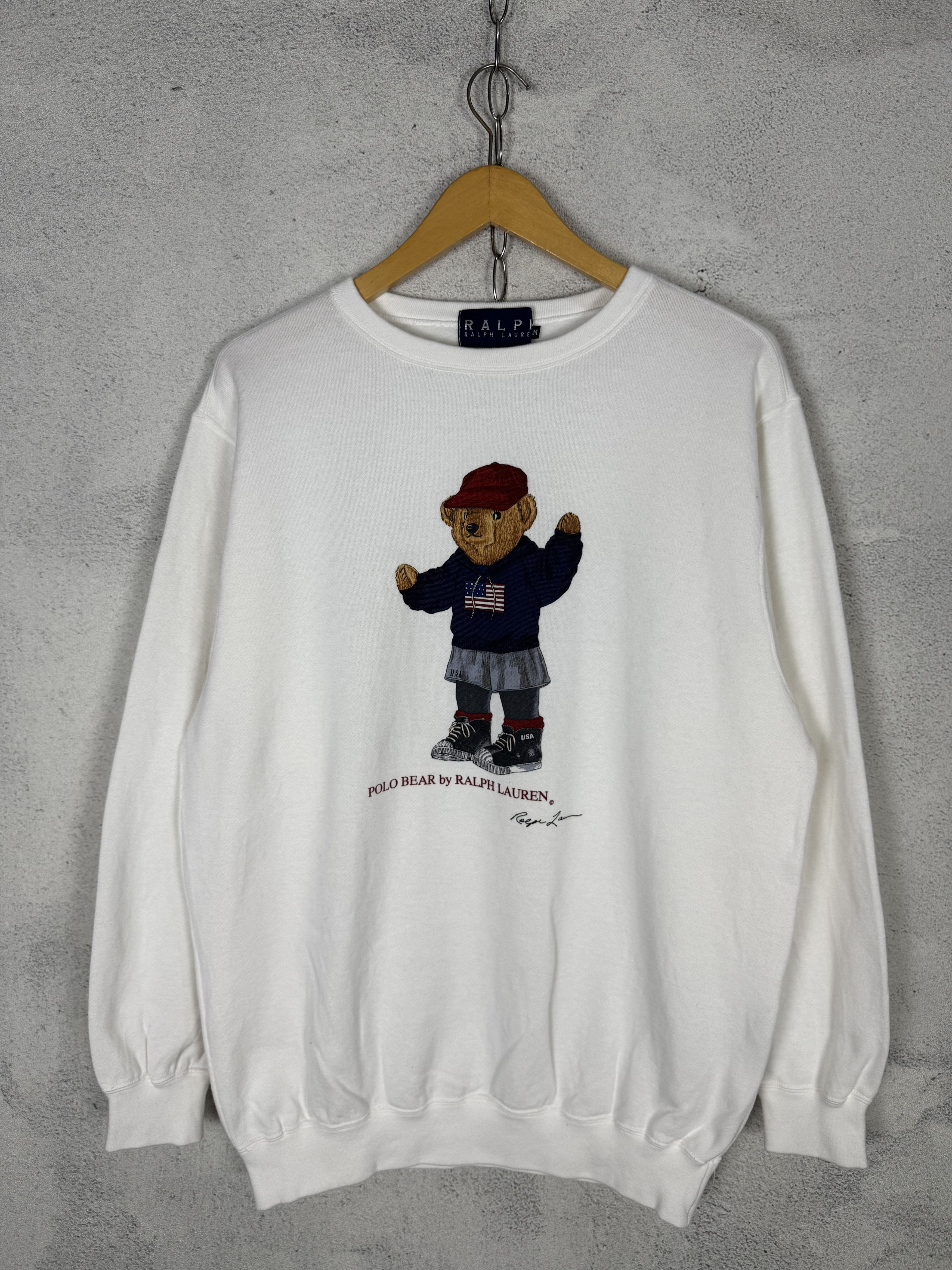 Polo Ralph Lauren Vintage Polo Bear Ralph Lauren Sweatshirt Crewneck Size US M / EU 48-50 / 2 - 1 Thumbnail
