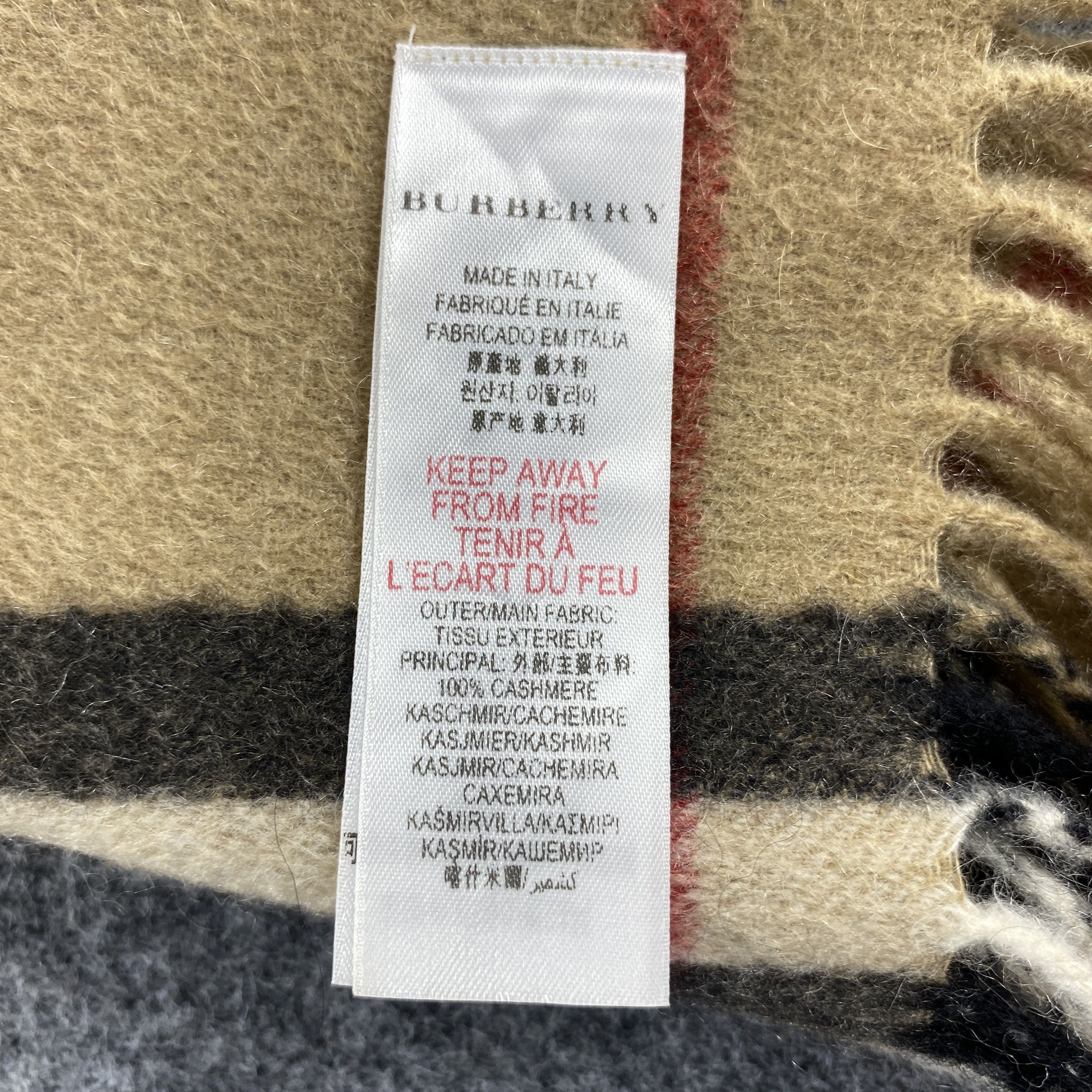Burberry × Vintage GF10640 Burberry Scarf Neck Wear Muffler Nova Check Size ONE SIZE - 5 Thumbnail