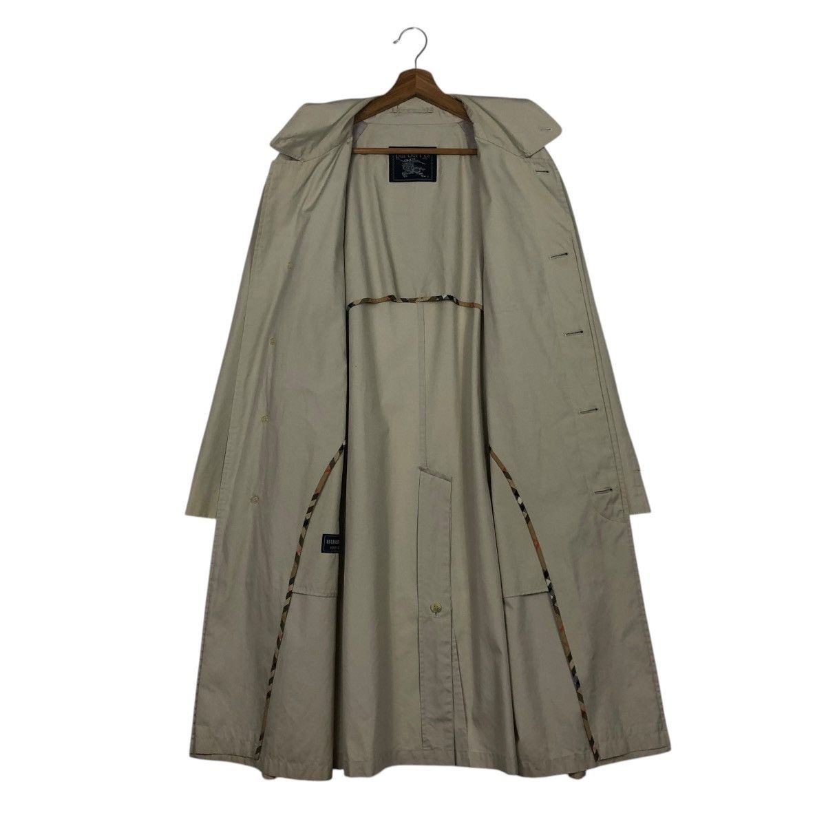 Burberry 🔥VINTAGE LONG JACKET BUTTON BURBERRYS Size US M / EU 48-50 / 2 - 16 Thumbnail