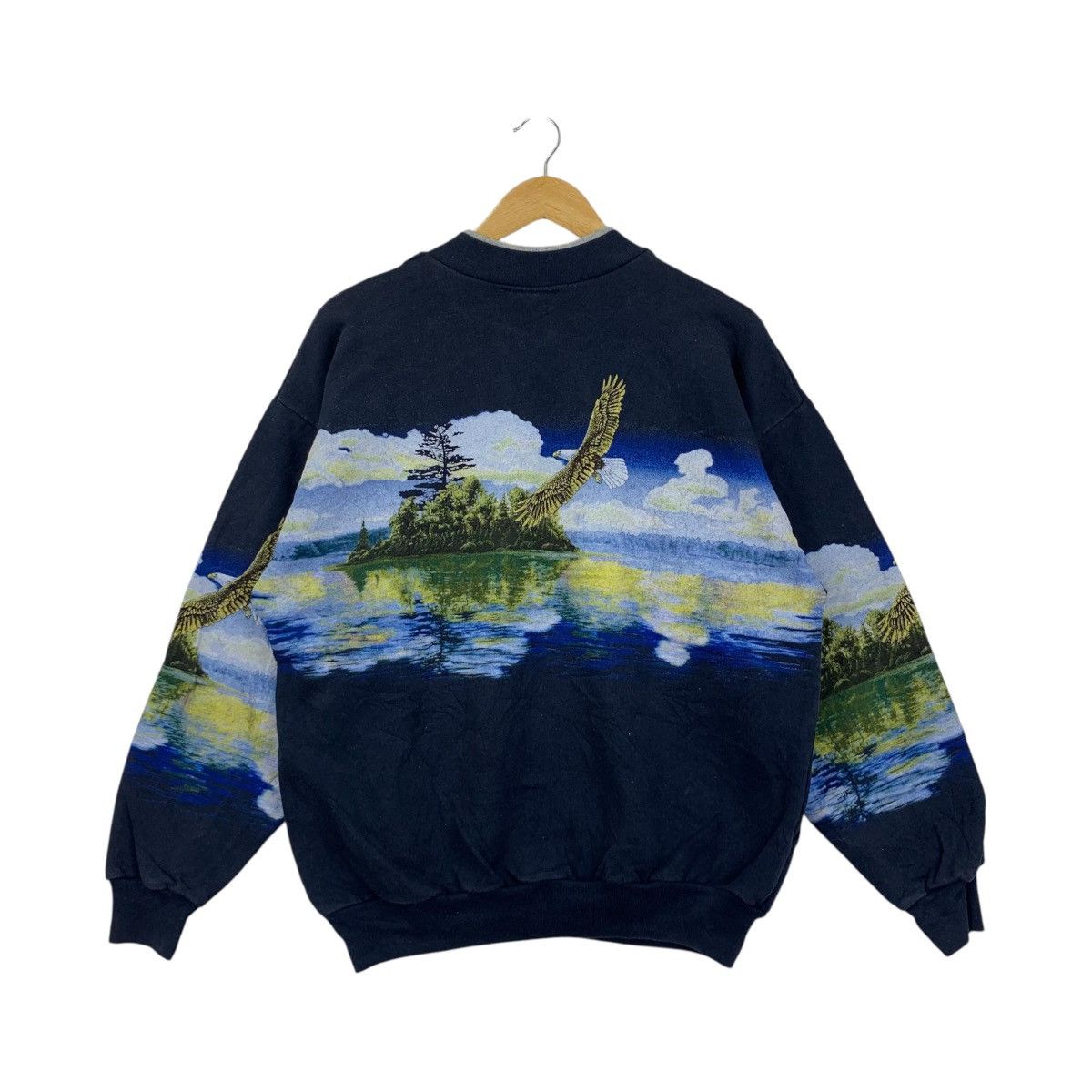 Vintage Vintage 90s ART UNLIMITED SPORTSWEAR Habitat Usa Overprint Size US L / EU 52-54 / 3 - 3 Thumbnail