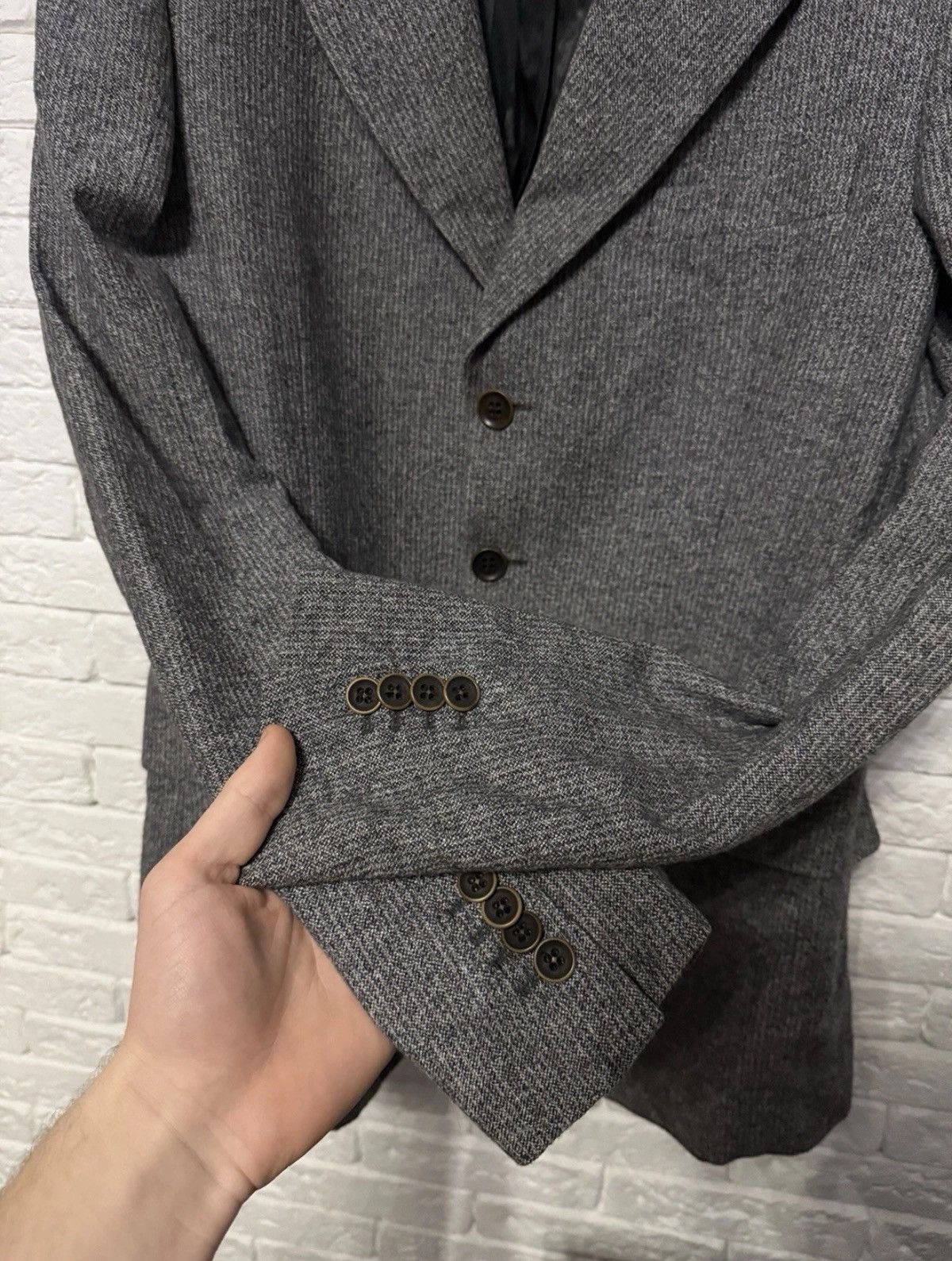 Diesel Black Gold Rare Diesel Black Gold Label Tweed Men`s Blazer Sz 50R Size 50R - 4 Thumbnail