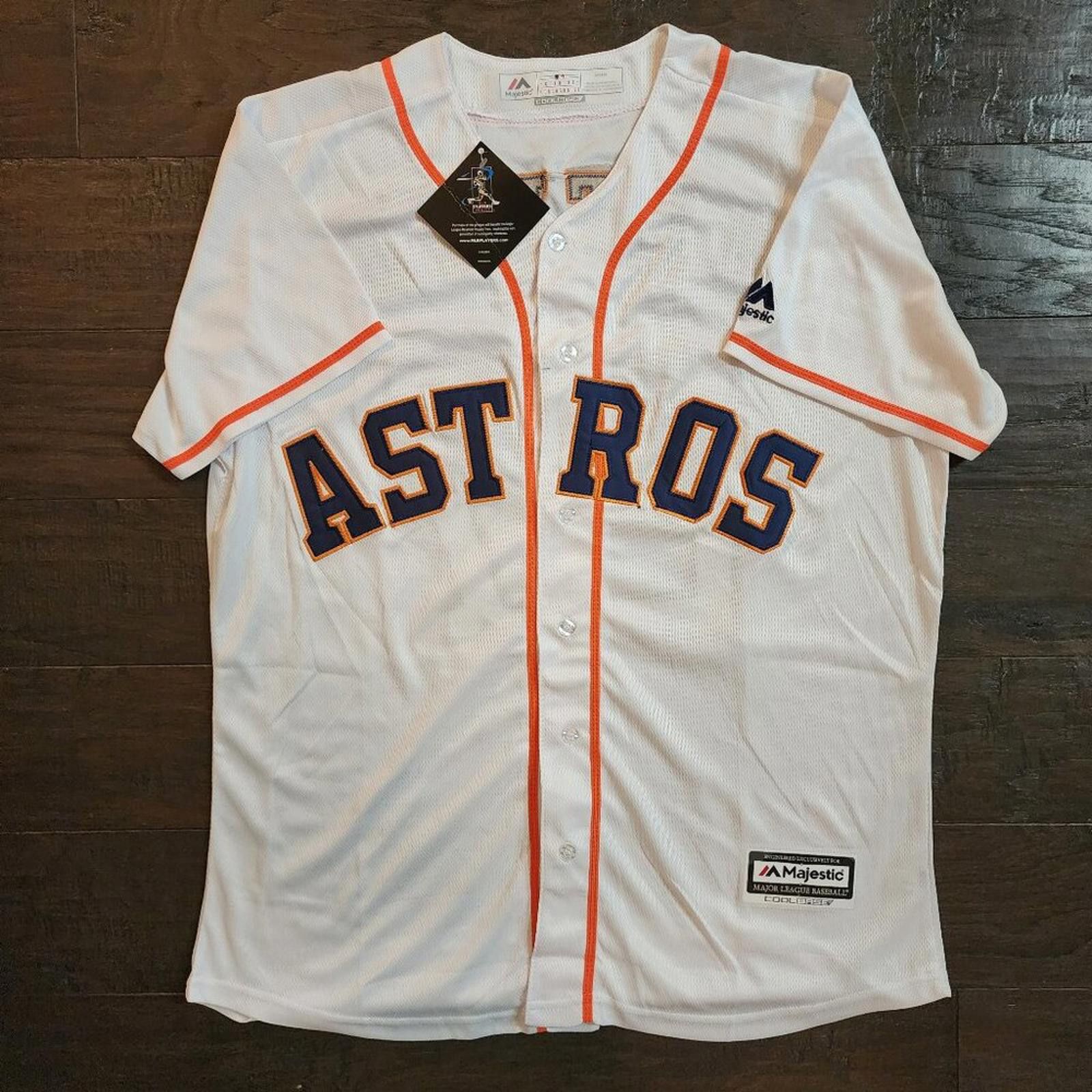 Majestic Jose Altuve Majestic #27 Houston Astros Jersey NWT Sz M Size US M / EU 48-50 / 2 - 5 Thumbnail