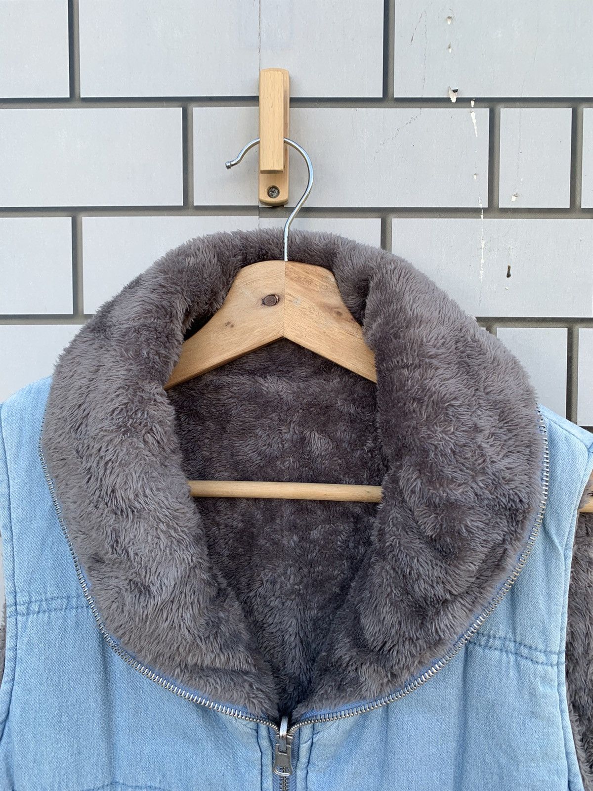 Indigo × Japanese Brand Vintage Japanese Brand Look Jeans Reversible Vest Size US M / EU 48-50 / 2 - 2 Thumbnail