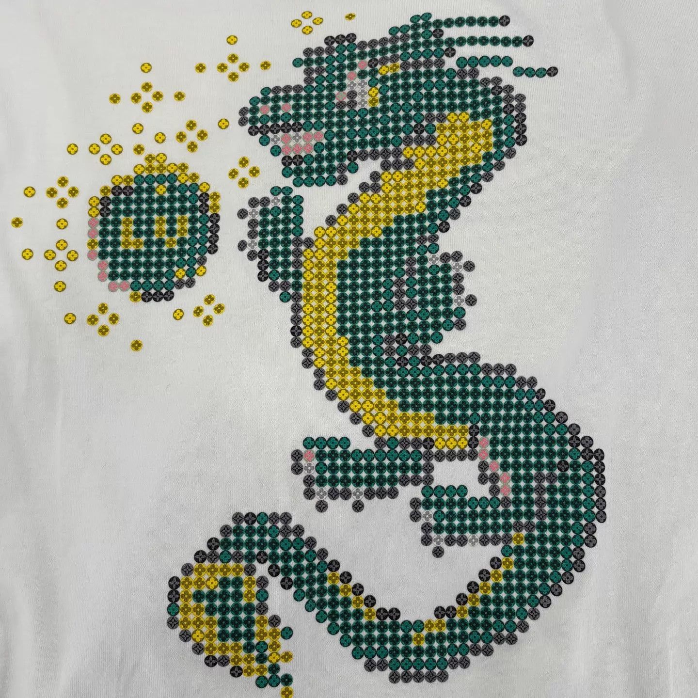 Louis Vuitton LV Dragon & Dragonball White SS Tee M (New) Size US M / EU 48-50 / 2 - 7 Thumbnail