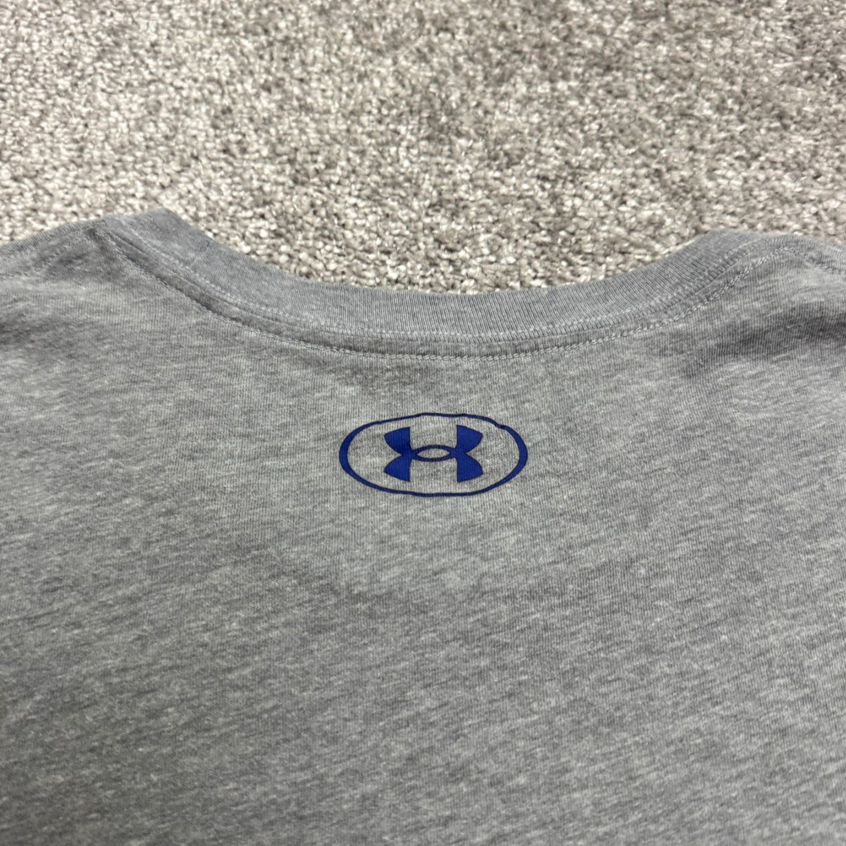 Under Armour Under Armour HeatGear T-Shirt Mens Large Gray USA Tee Size US L / EU 52-54 / 3 - 4 Thumbnail