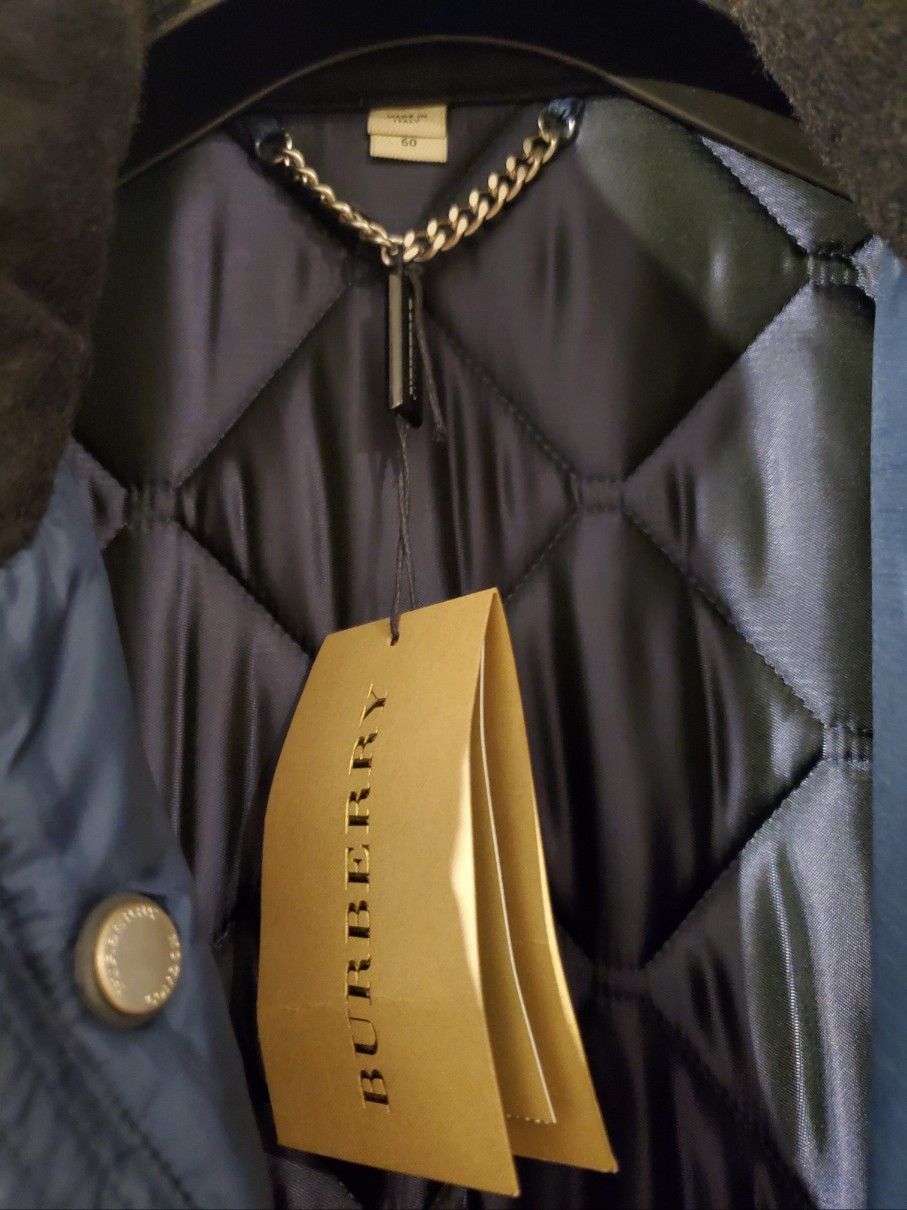 Burberry Burberry London Leather-trimmed Quilted Jacket Sz. 50 Size US M / EU 48-50 / 2 - 10 Thumbnail