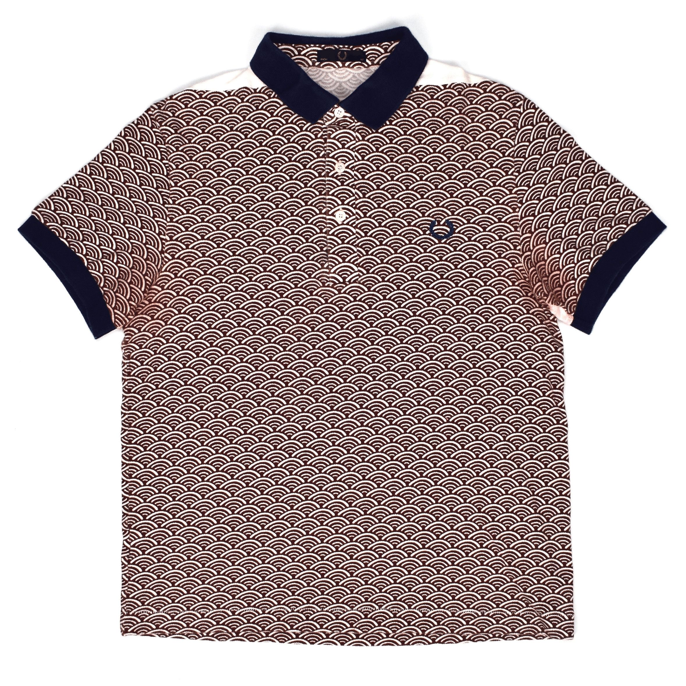 Fred Perry Vintage Armor Scale Print Polo Shirt Size US M / EU 48-50 / 2 - 1 Preview