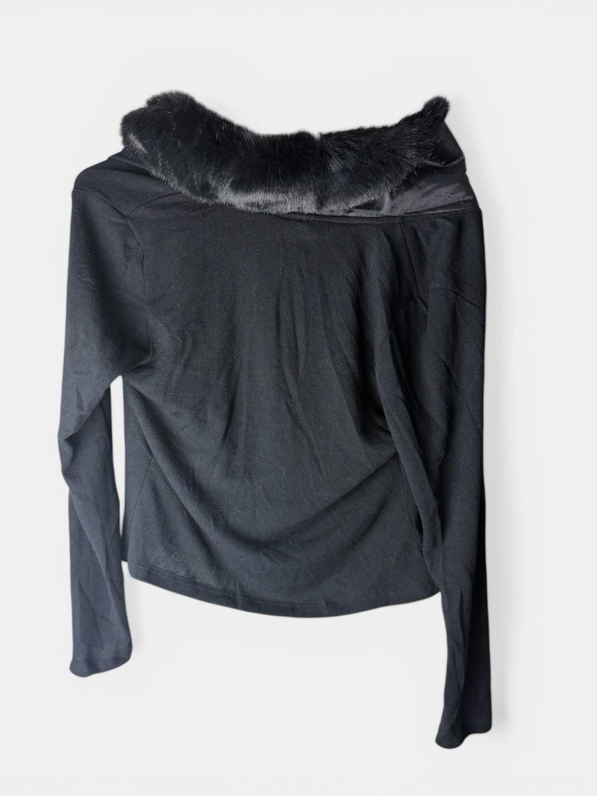 Other Y2K Celine by Champion Black Faux Fur Collar Large Size L / US 10 / IT 46 - 4 Thumbnail