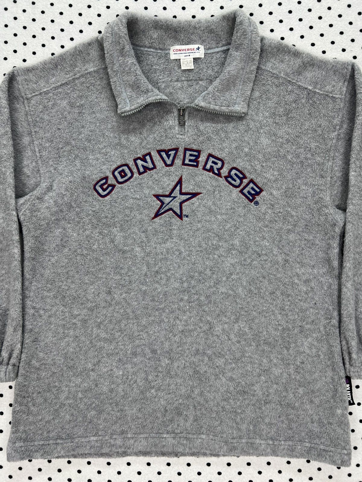 Converse Vintage Converse Fleece Pullover Jacket Size US S / EU 44-46 / 1 - 3 Thumbnail