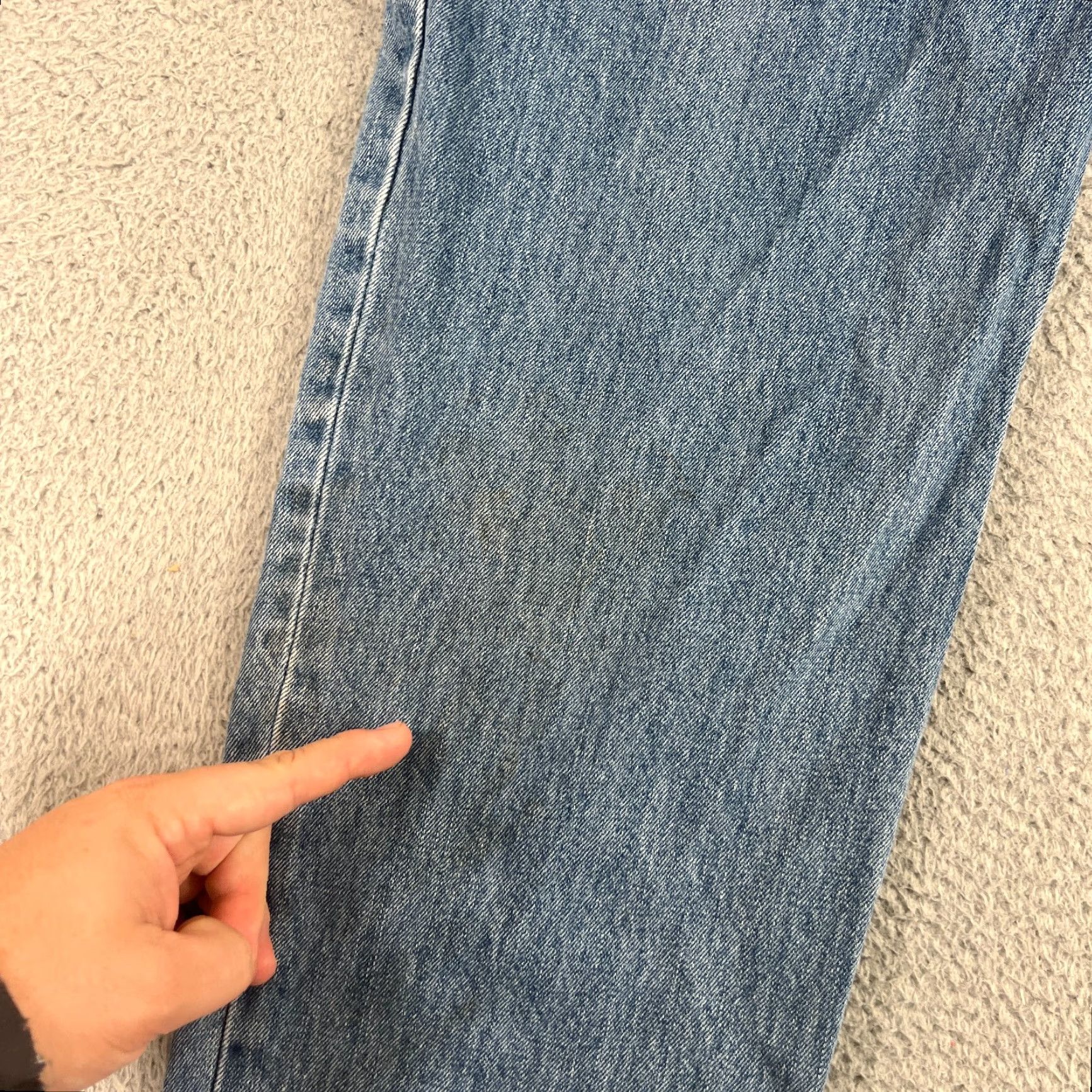 Levi's VINTAGE Levi's 550 Relaxed Fit Jeans Mens 36x30 Blue Denim Distressed Classic 80s Size US 36 / EU 52 - 3 Thumbnail