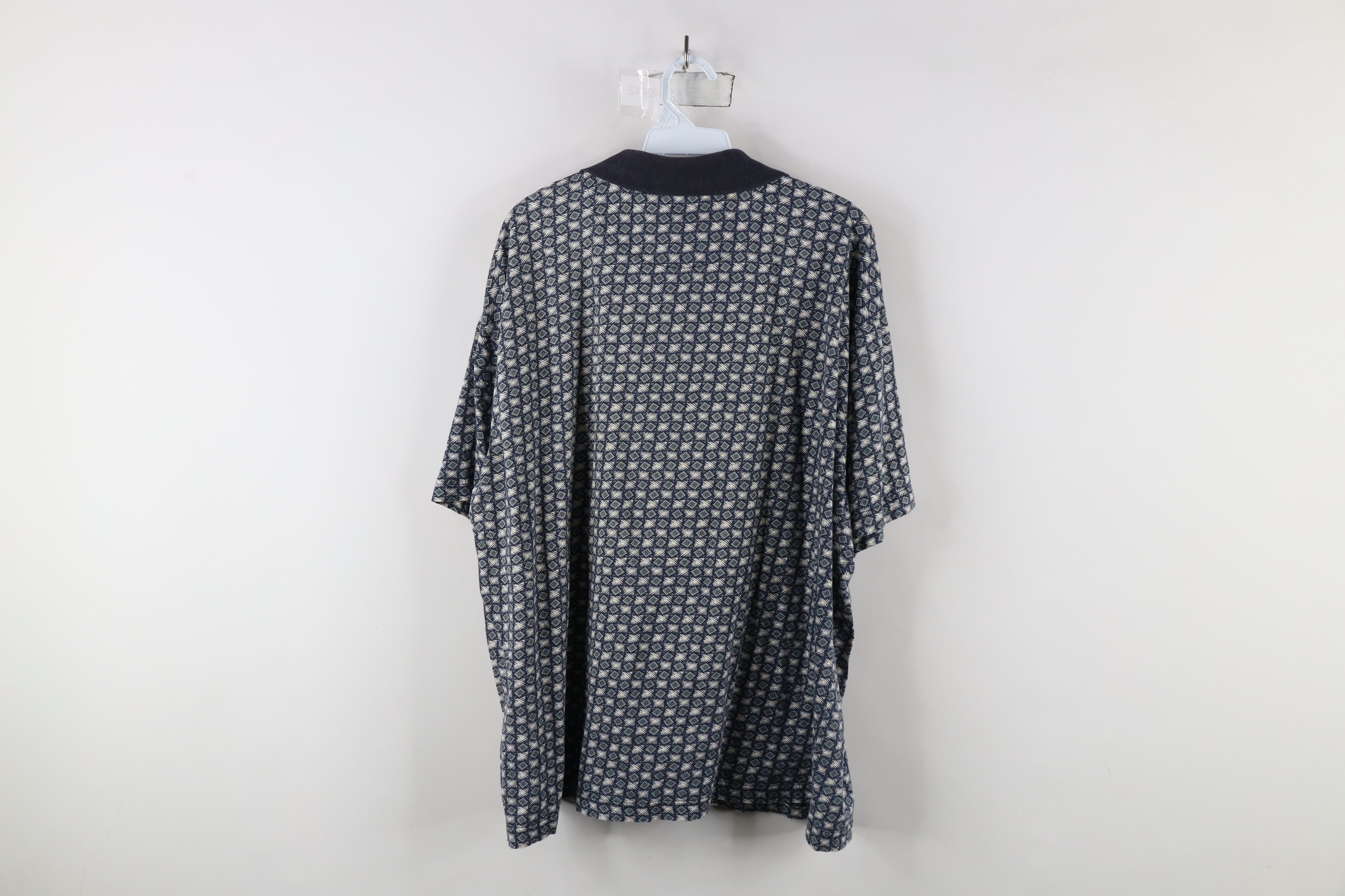 Vintage Vintage 90s Streetwear Geometric Collared Golf Polo Shirt Size US XL / EU 56 / 4 - 9 Thumbnail