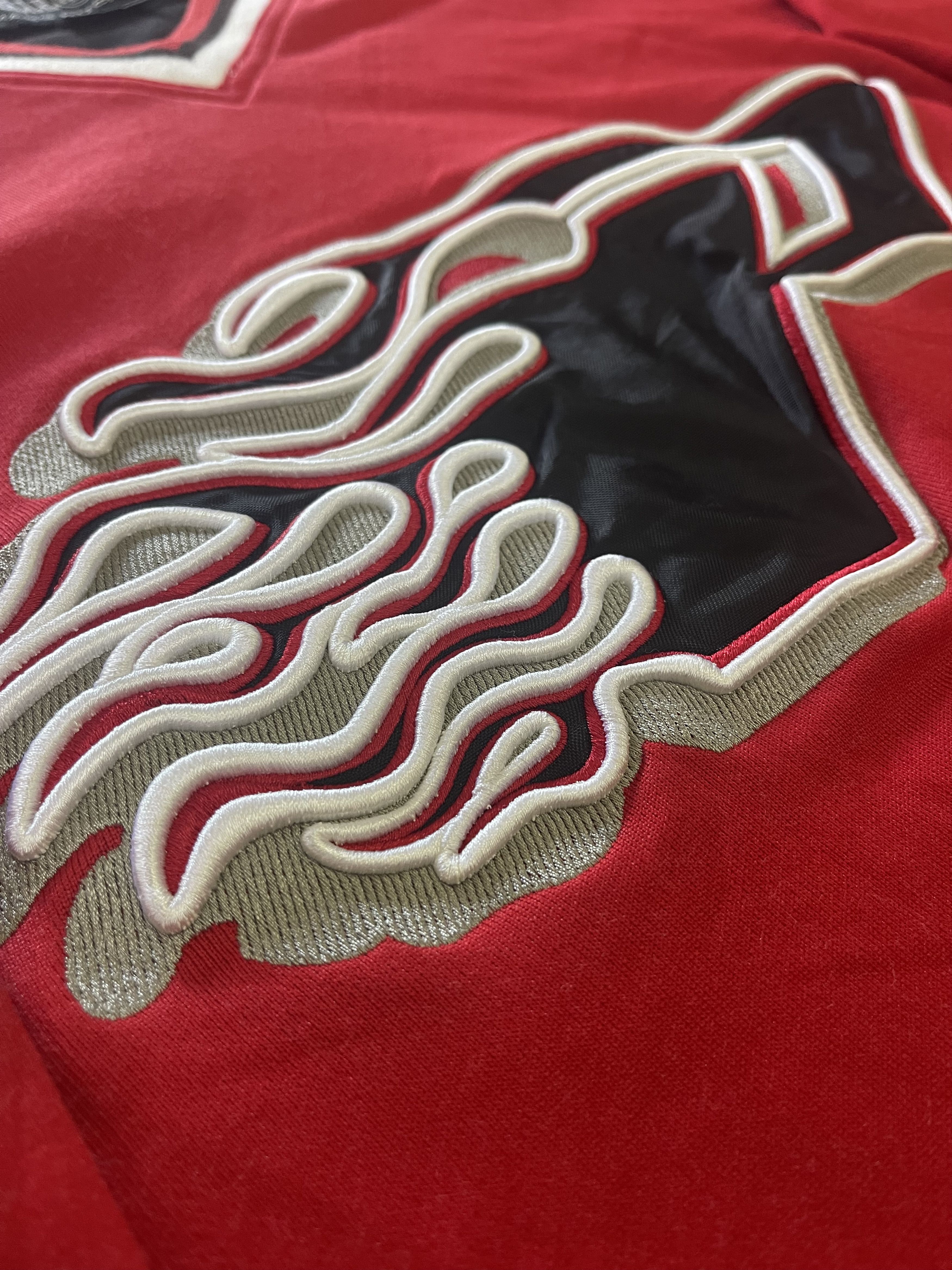 Pelle Pelle Pelle Pelle Hockey Jersey XXL Red Long Sleeve Hip Hop Y2K Size US XXL / EU 58 / 5 - 8 Thumbnail