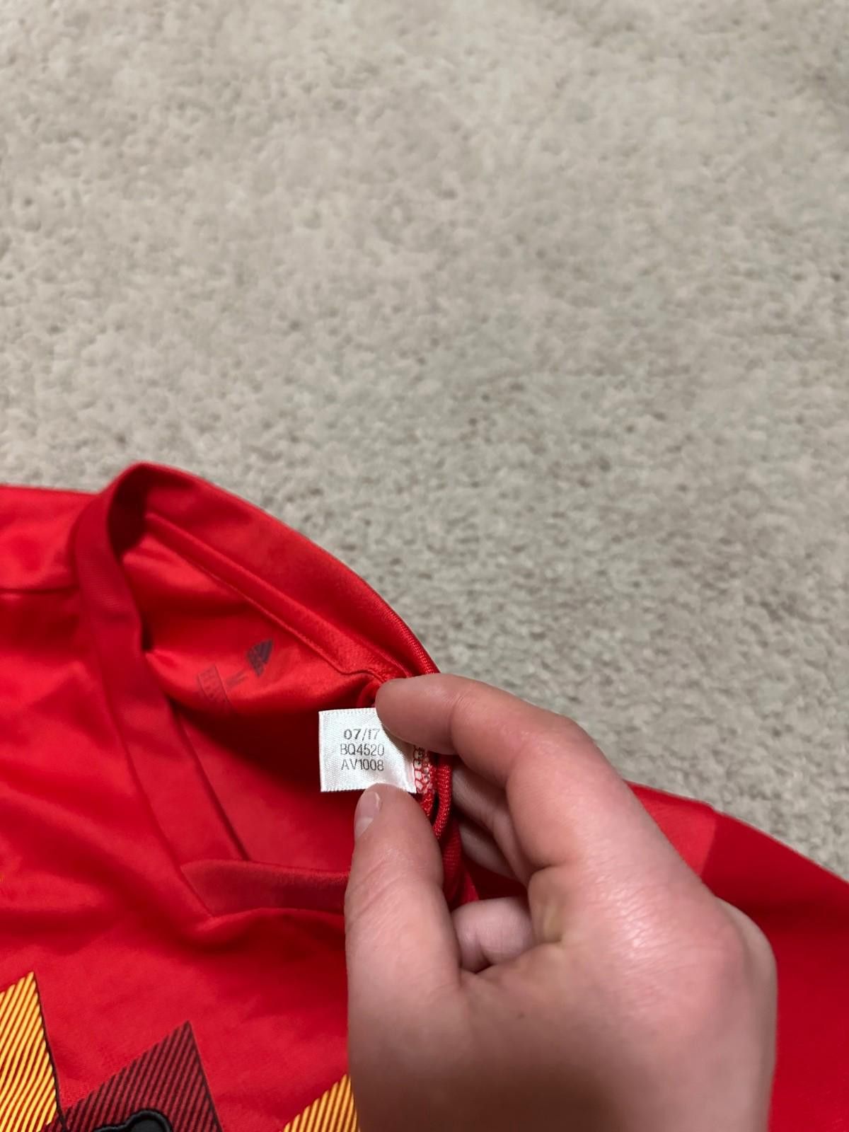 Adidas Belgium Adidas 2018 Football Shirt Soccer Jersey Size US L / EU 52-54 / 3 - 5 Thumbnail