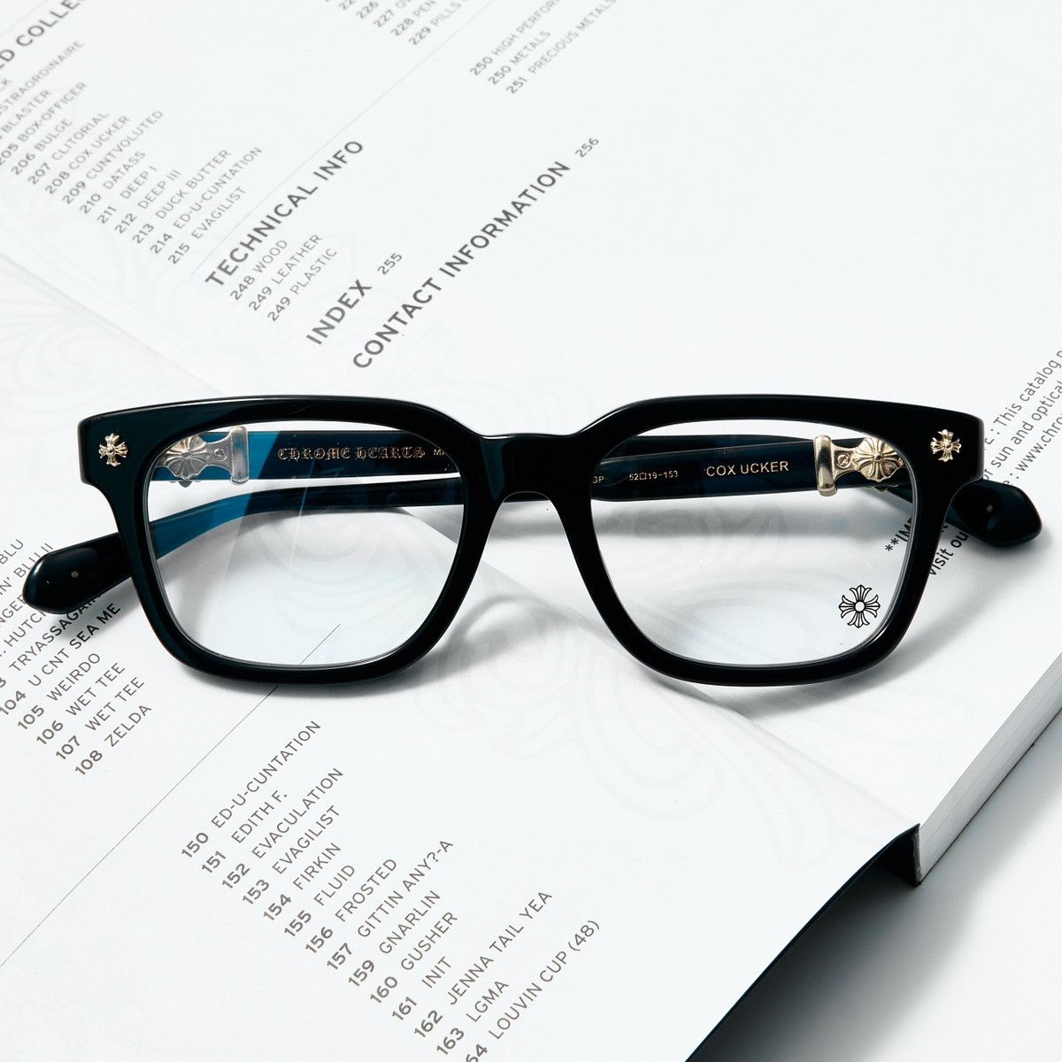 Chrome Hearts CHROME HEARTS COX UCKER BLACK - 18KGP DIAMOND 💎 GLASSES Size ONE SIZE - 8 Thumbnail