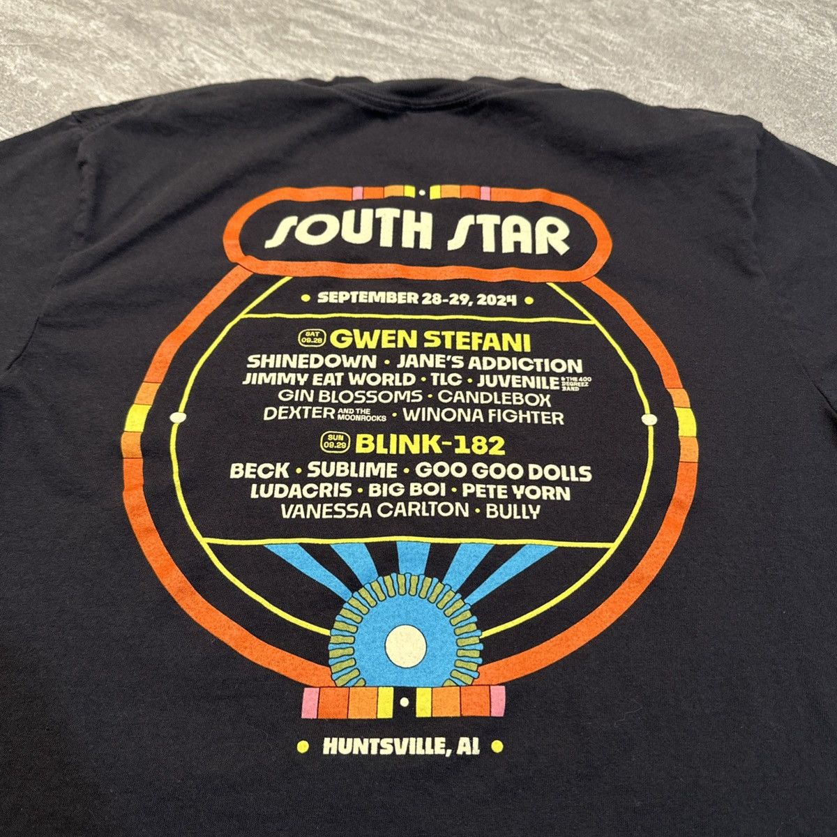 Band Tees × Comfort Colors 2024 South Star Music Festival Tee Alabama Big Boi Blink 182 Size US S / EU 44-46 / 1 - 7 Thumbnail