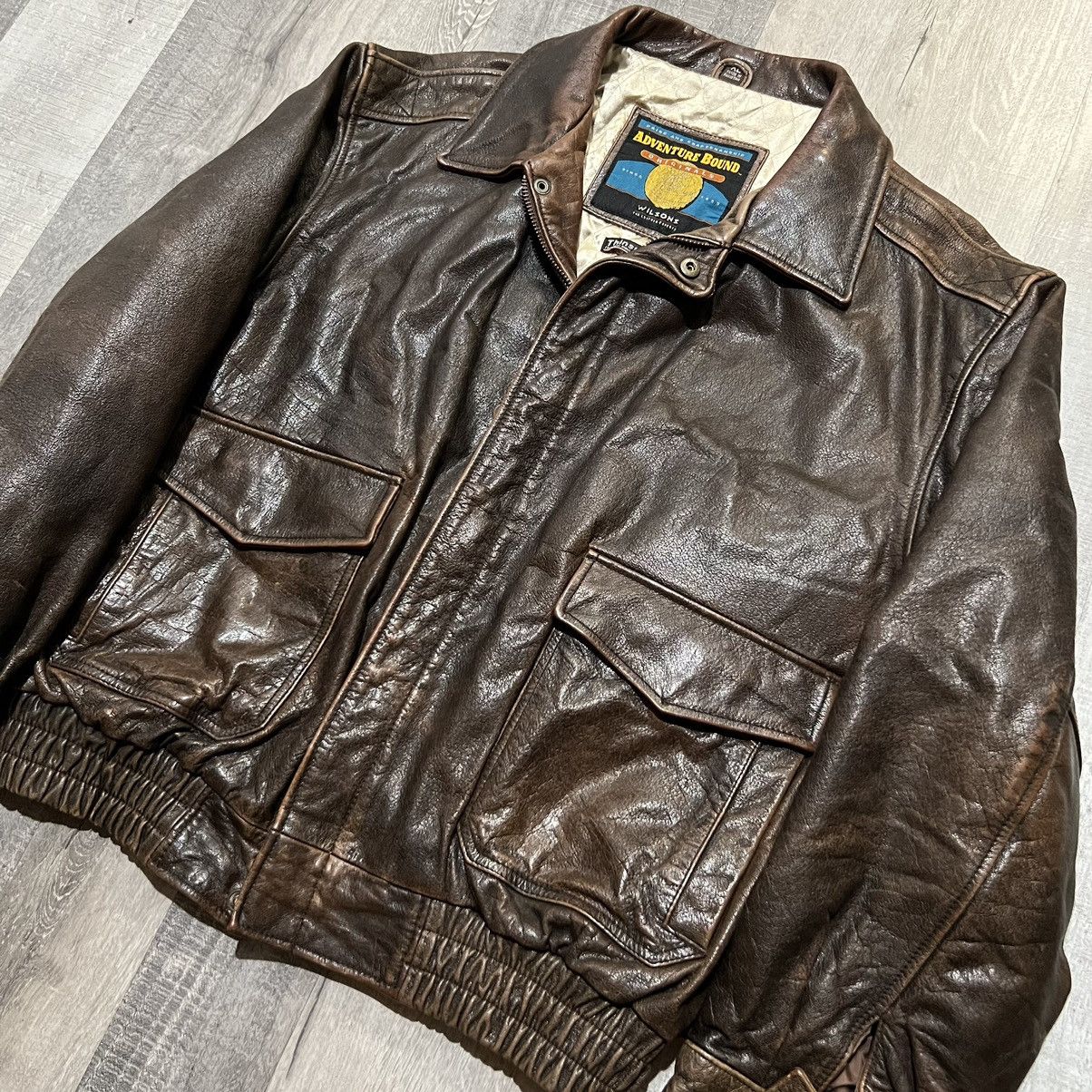 Vintage Adventure Bound Wilsons Leather orders Thinsulate Jacket Mens Size M Bomber