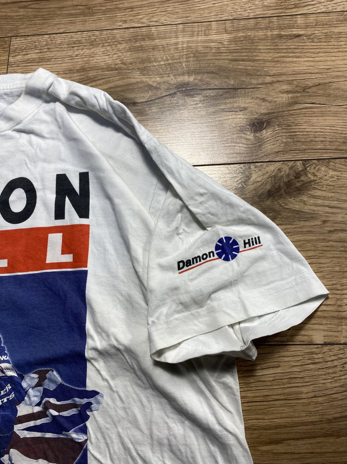 Other Vintage 90s Damon Hill F1 Racing Tee - Blue Thunder Tag Size US XL / EU 56 / 4 - 3 Thumbnail