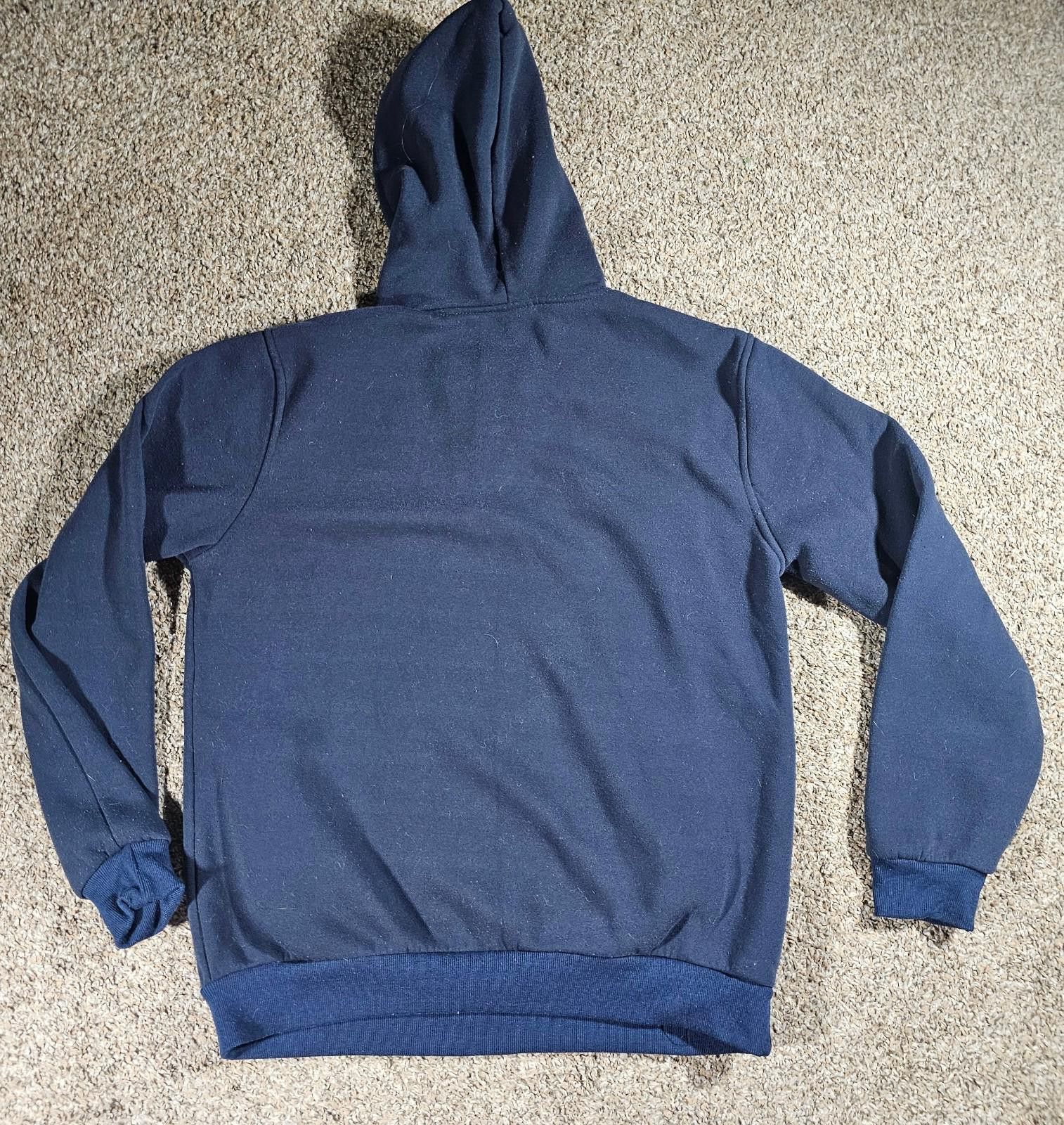 Other Blue Hoodie Button Front Elbow Pads SEE MEASUREMENTS Size US L / EU 52-54 / 3 - 7 Thumbnail