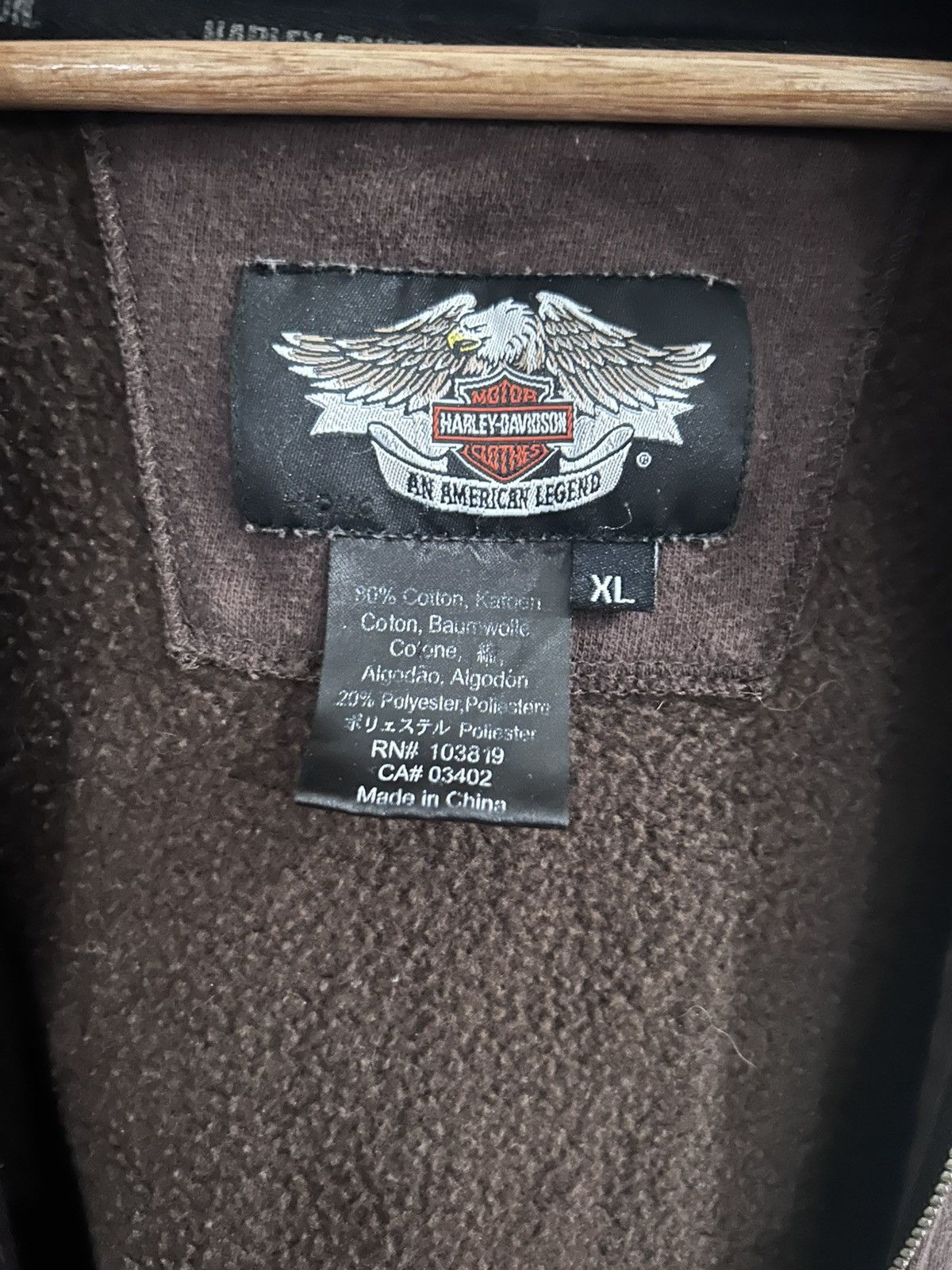 Vintage Vintage Harley Davidson Zip Up Size US XL / EU 56 / 4 - 2 Thumbnail