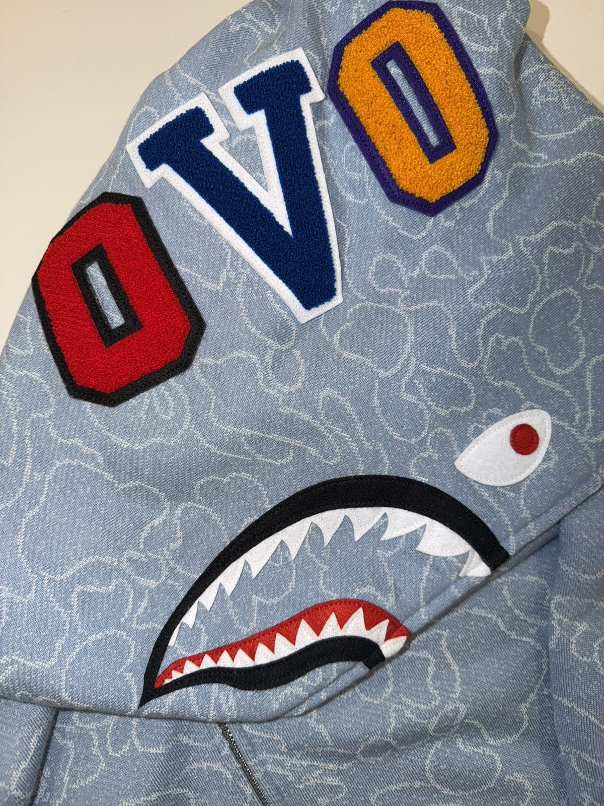 Bape × October's Very Own Bape X Ovo Neon 1st Camo Shark Full Zip (Jacquard) Size US XXL / EU 58 / 5 - 3 Thumbnail