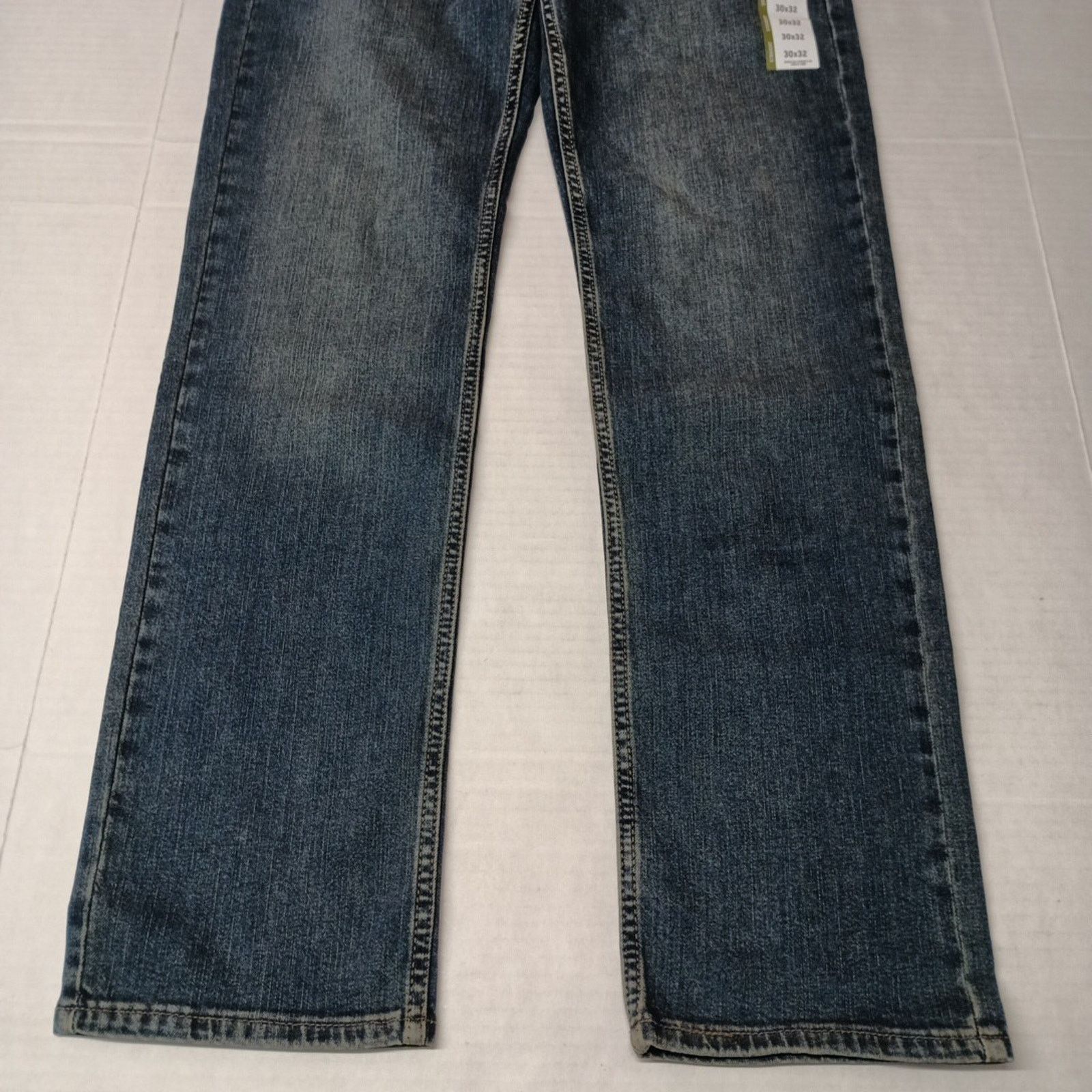 Levi's Signature By Levi Straight Jeans Mens 30x32 Blue Cotton Flex Size US 30 / EU 46 - 3 Thumbnail