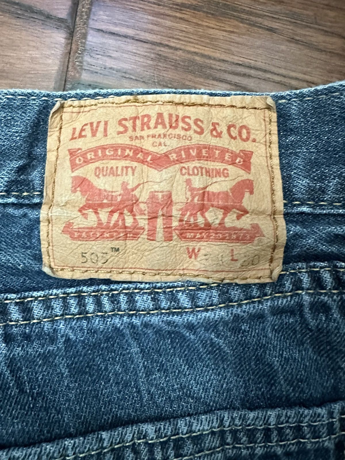 Levi's Levi’s Dark Blue Jeans Size US 30 / EU 46 - 4 Thumbnail