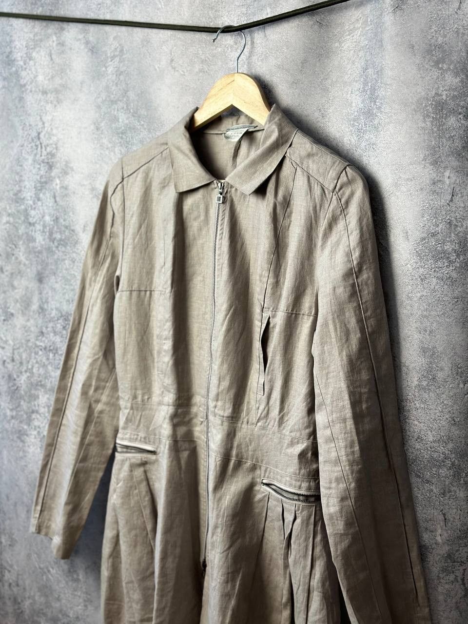 Sarah Pacini SARAH PACINI Linen Full Zip Lagenlook Jacket Blazer Coat Size M / US 6-8 / IT 42-44 - 1 Thumbnail