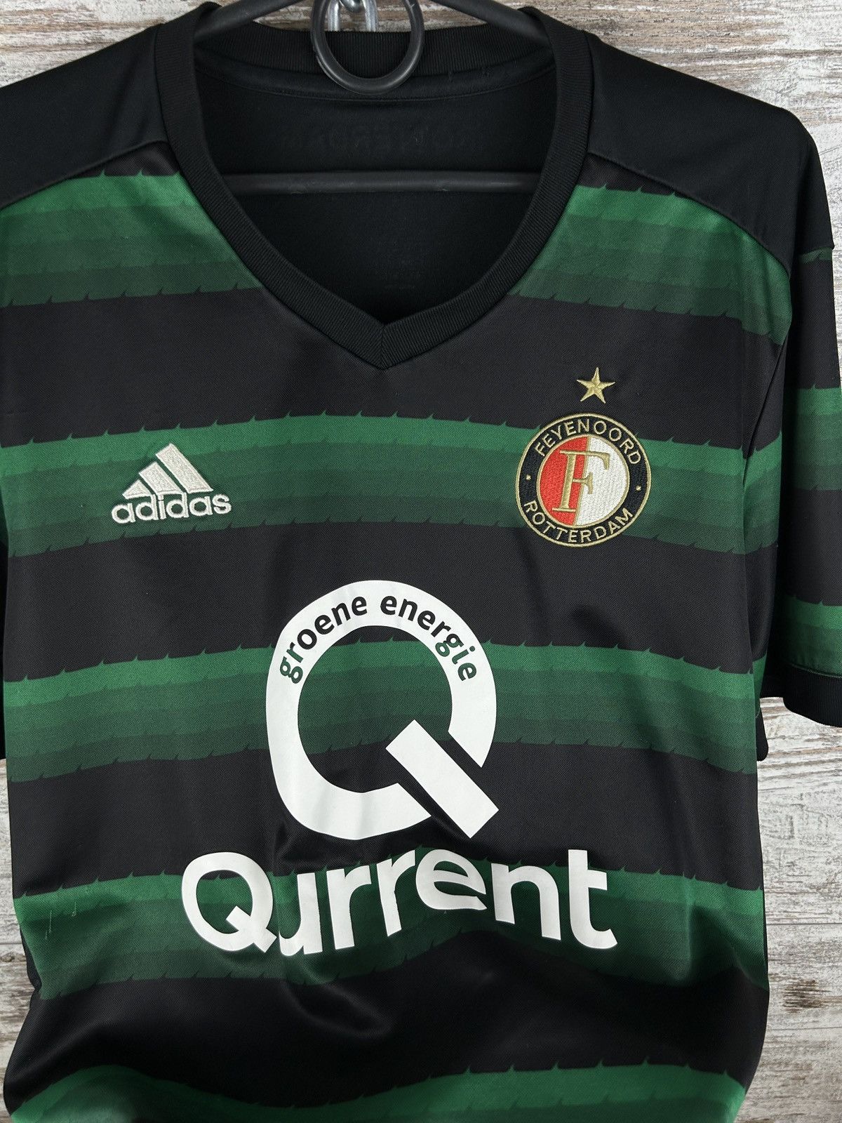 Adidas × Vintage Mens Vintage Adidas Feyenoord Rotterdam FC T-shirt soccer Size US M / EU 48-50 / 2 - 5 Thumbnail