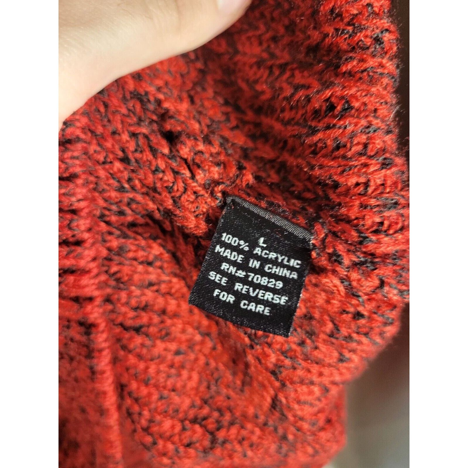 rue21 Rue21 Carbon Men’s LARGE Cowl Neck Sweater Red Pullover Warm Size US L / EU 52-54 / 3 - 5 Thumbnail