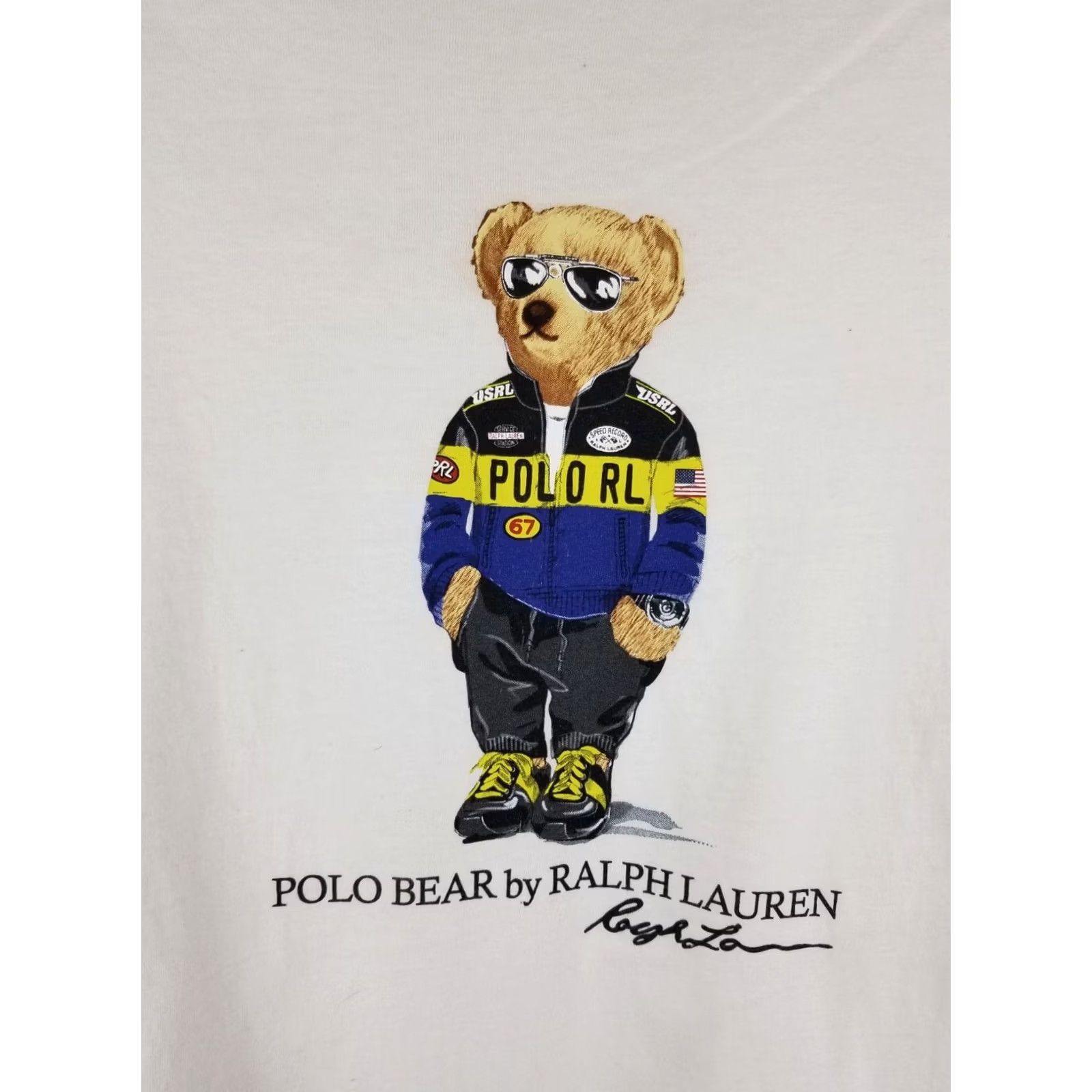 Ralph Lauren VINTAGE RALPH LAUREN POLO BEAR T-SHIRT White Cotton Mens XL Size US XL / EU 56 / 4 - 2 Thumbnail