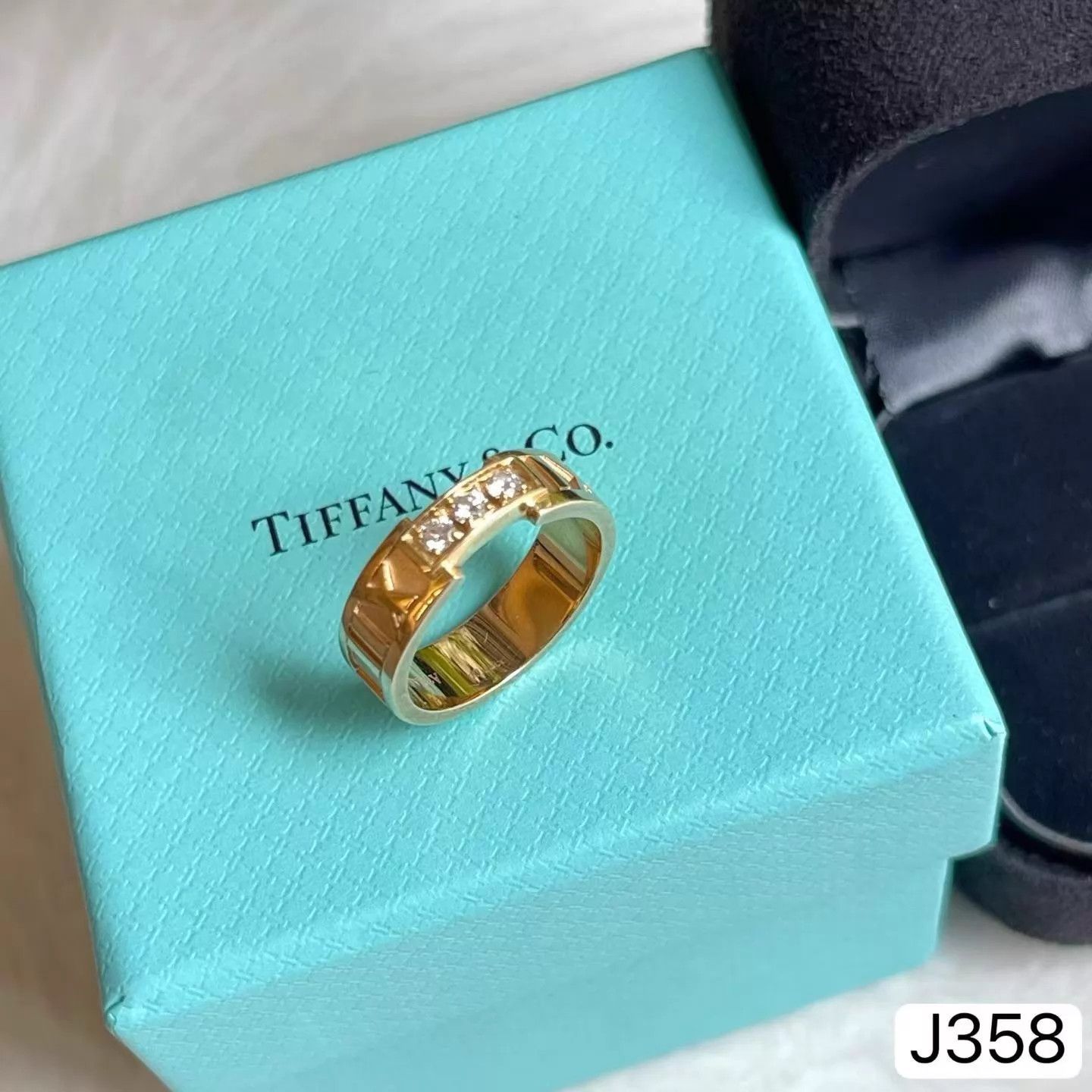Tiffany & Co. Tiffany Roman III Diamond Rose Gold Ring Size 50 Size ONE SIZE - 4 Thumbnail