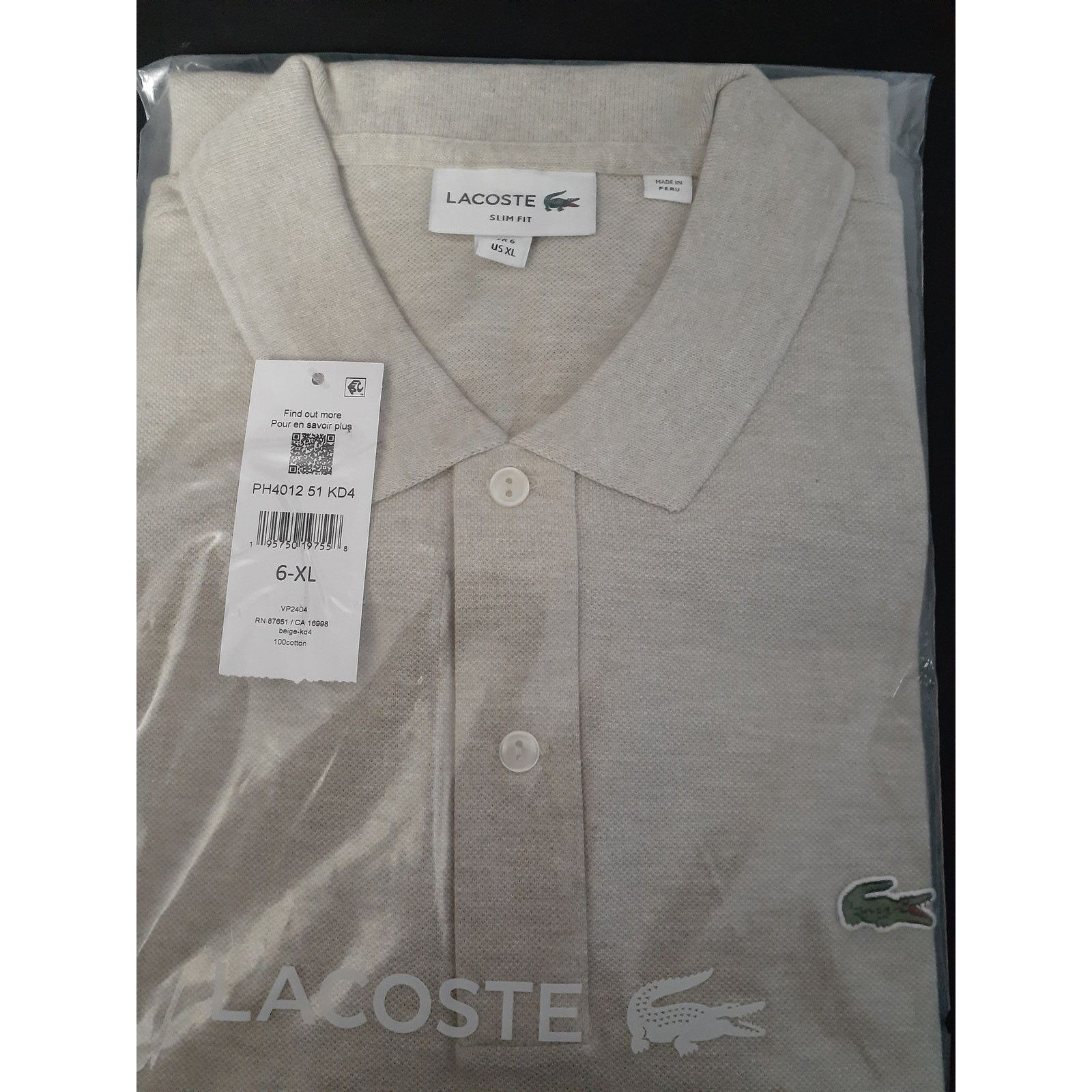 Lacoste Lacoste Men's Short Sleeve Classic Polo Heather Wicker XL Size US XL / EU 56 / 4 - 2 Thumbnail
