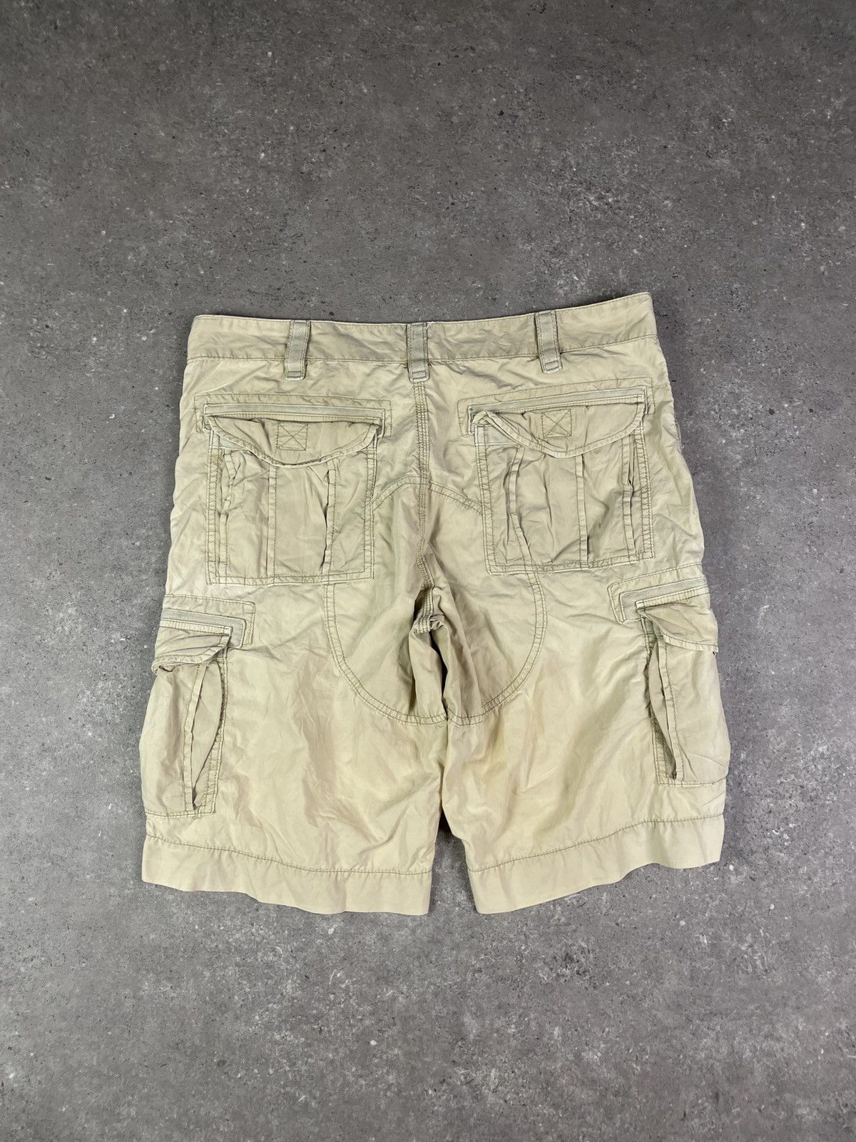 Napapijri × Vintage Vintage Y2K Napapijri Cargo Shorts Size US 36 / EU 52 - 2 Thumbnail