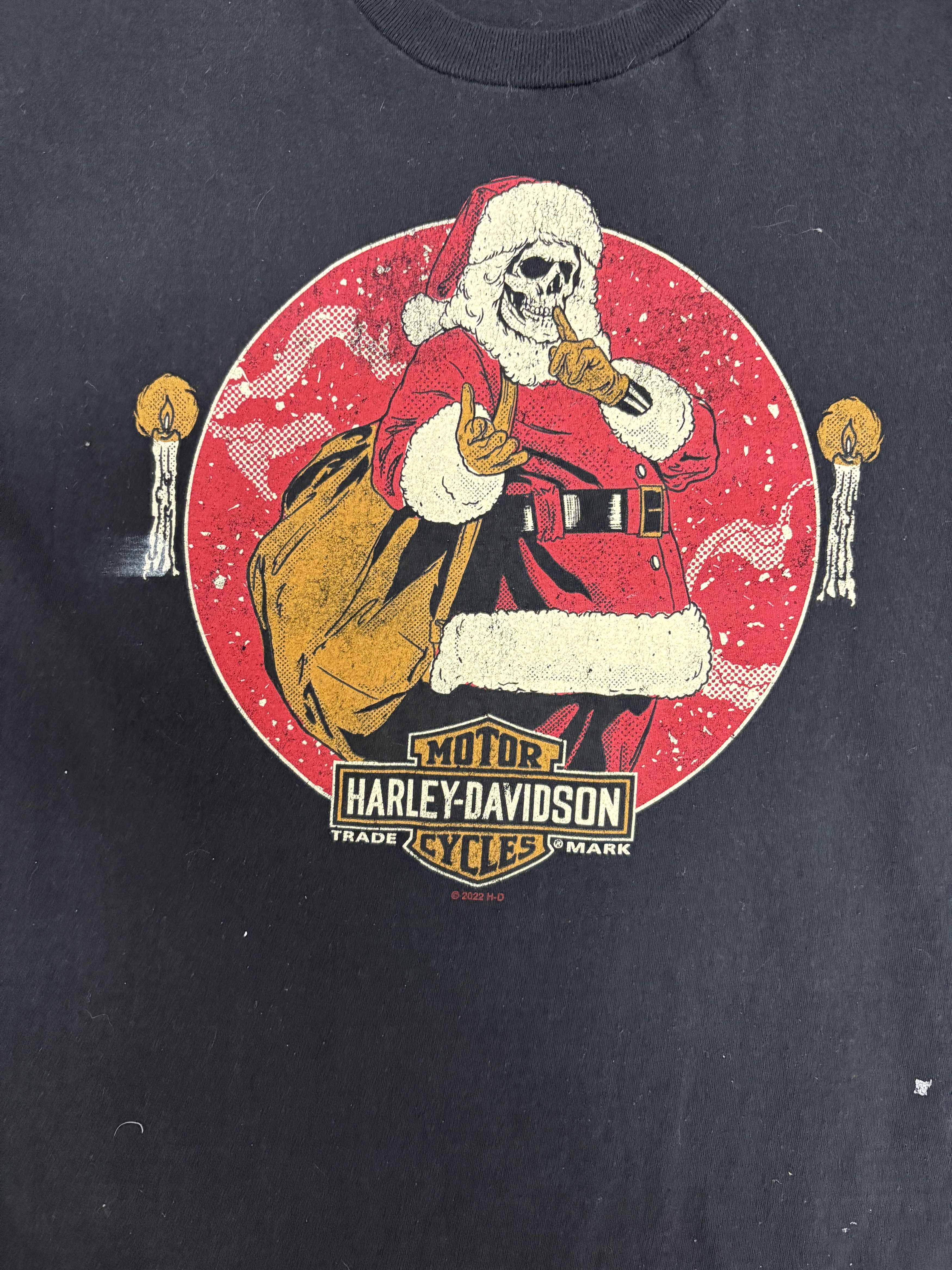 Vintage Harley Davidson Rochelle Park, NJ Vintage Blue T-Shirt Size US XXL / EU 58 / 5 - 2 Thumbnail
